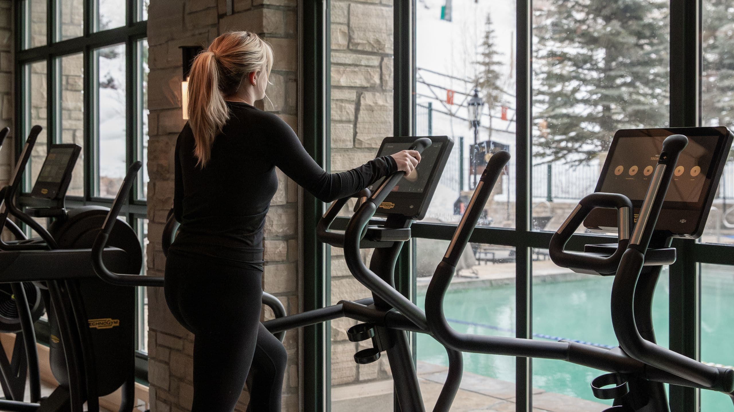 Park Hyatt Beaver Creek Resort and Spa Exhale Spa Fitness Center Eliptical Model