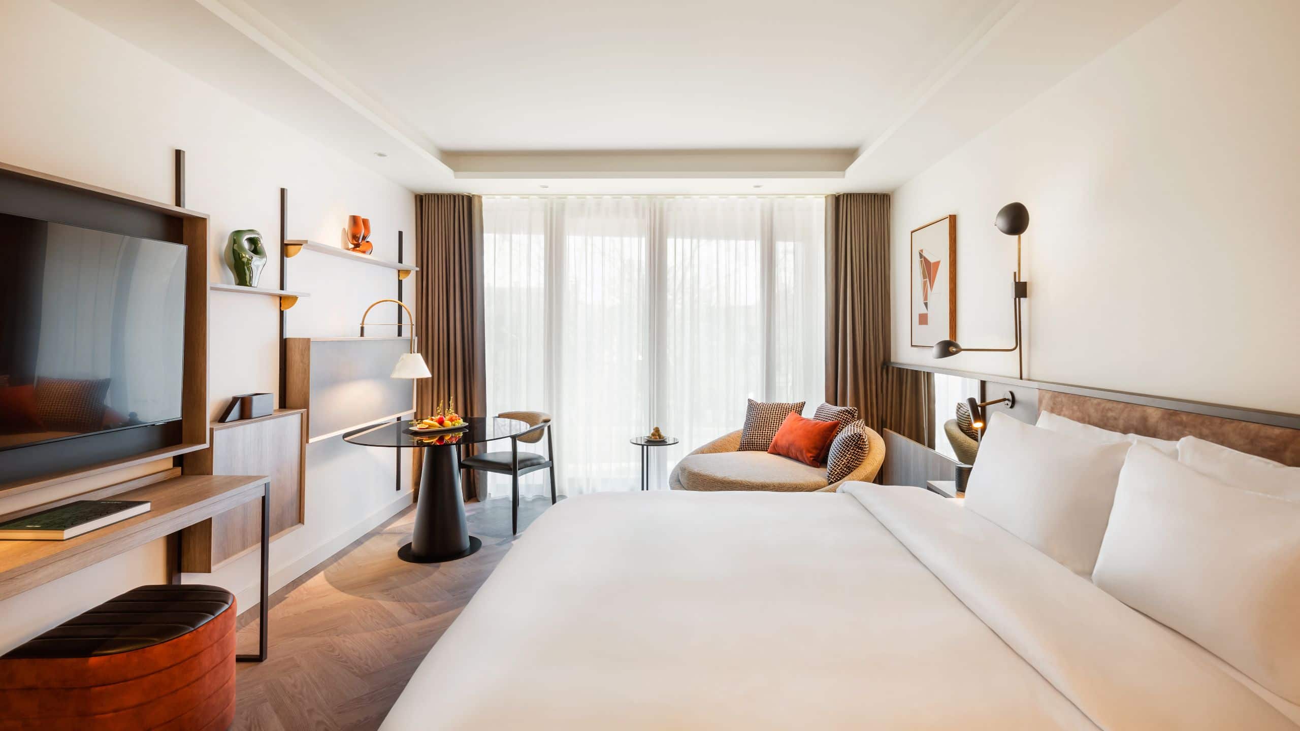 第 1，共 1 Kennedy 89 King Room Bedroom