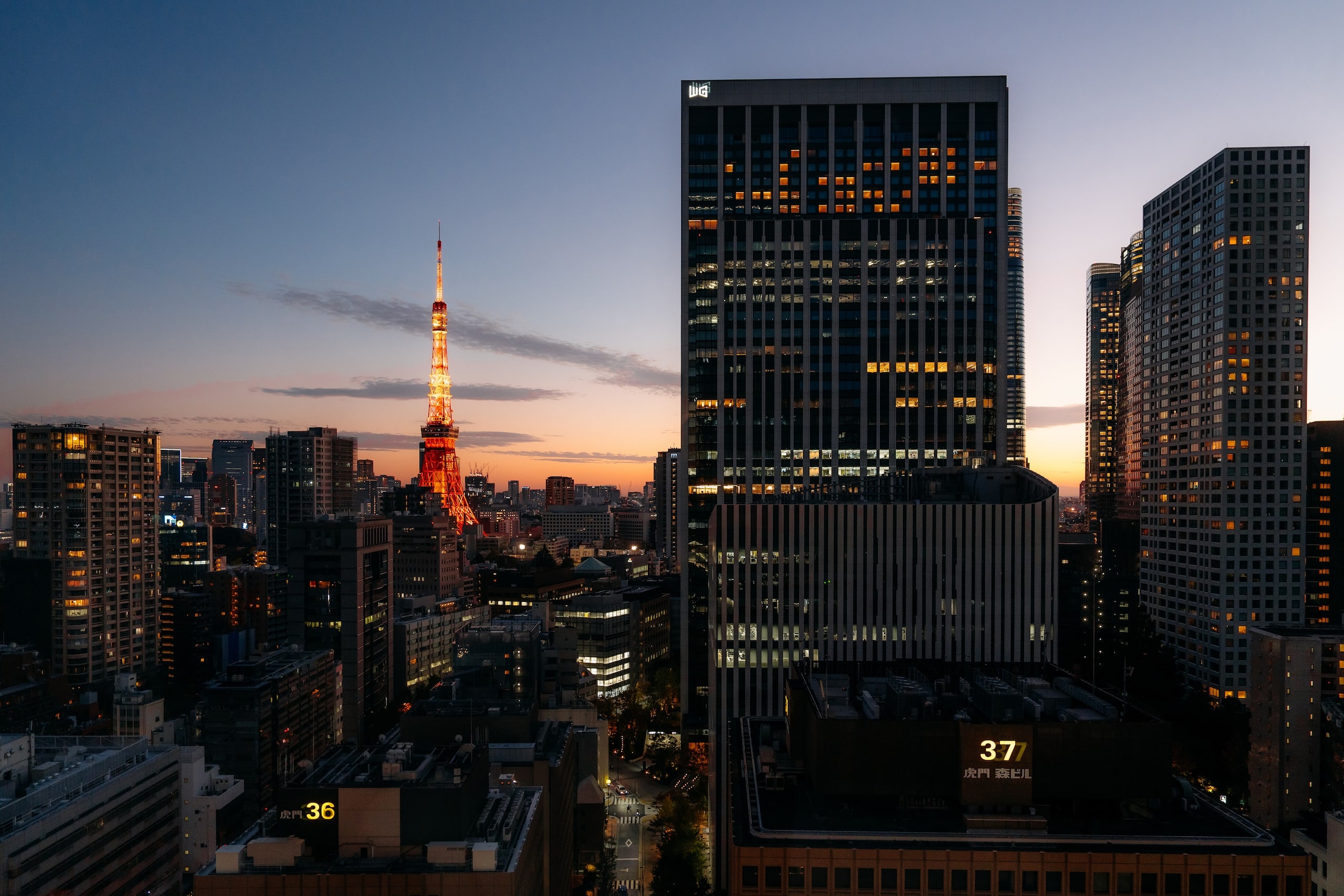 Hotel Toranomon Hills Toranomon Tower View Night