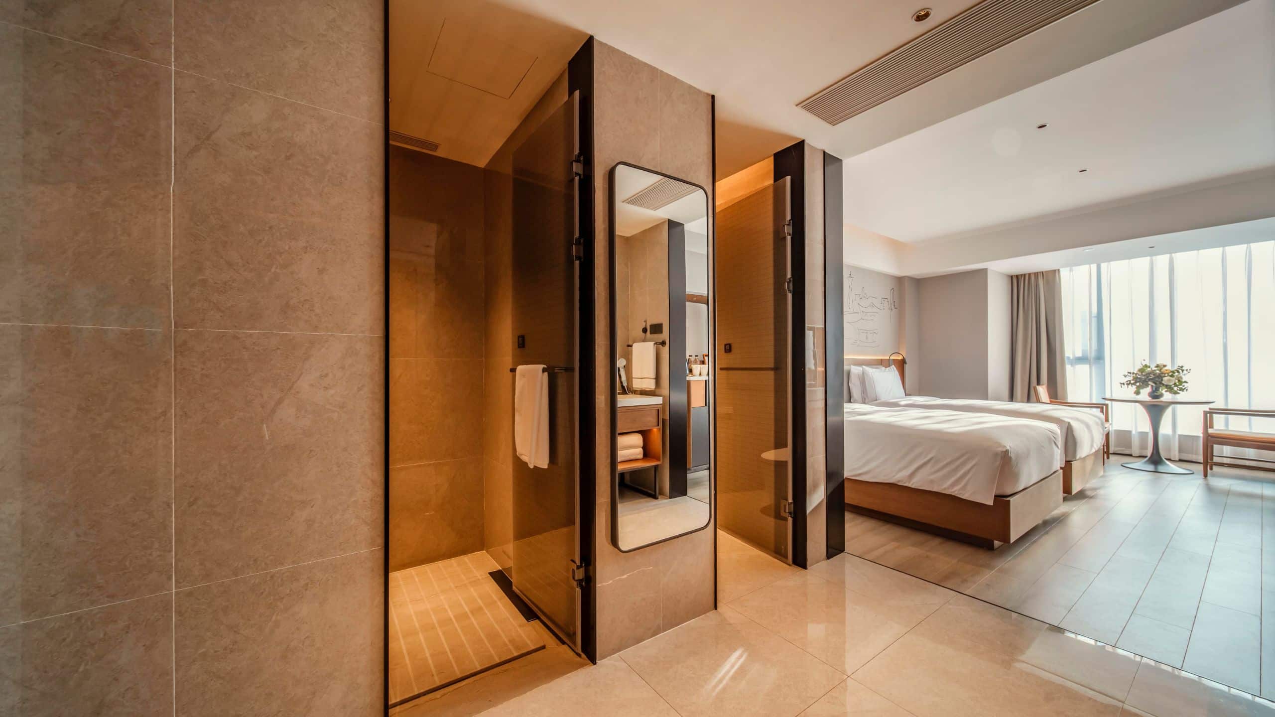 现代设计的舒适客房| 成都文殊坊春熙路逸扉酒店