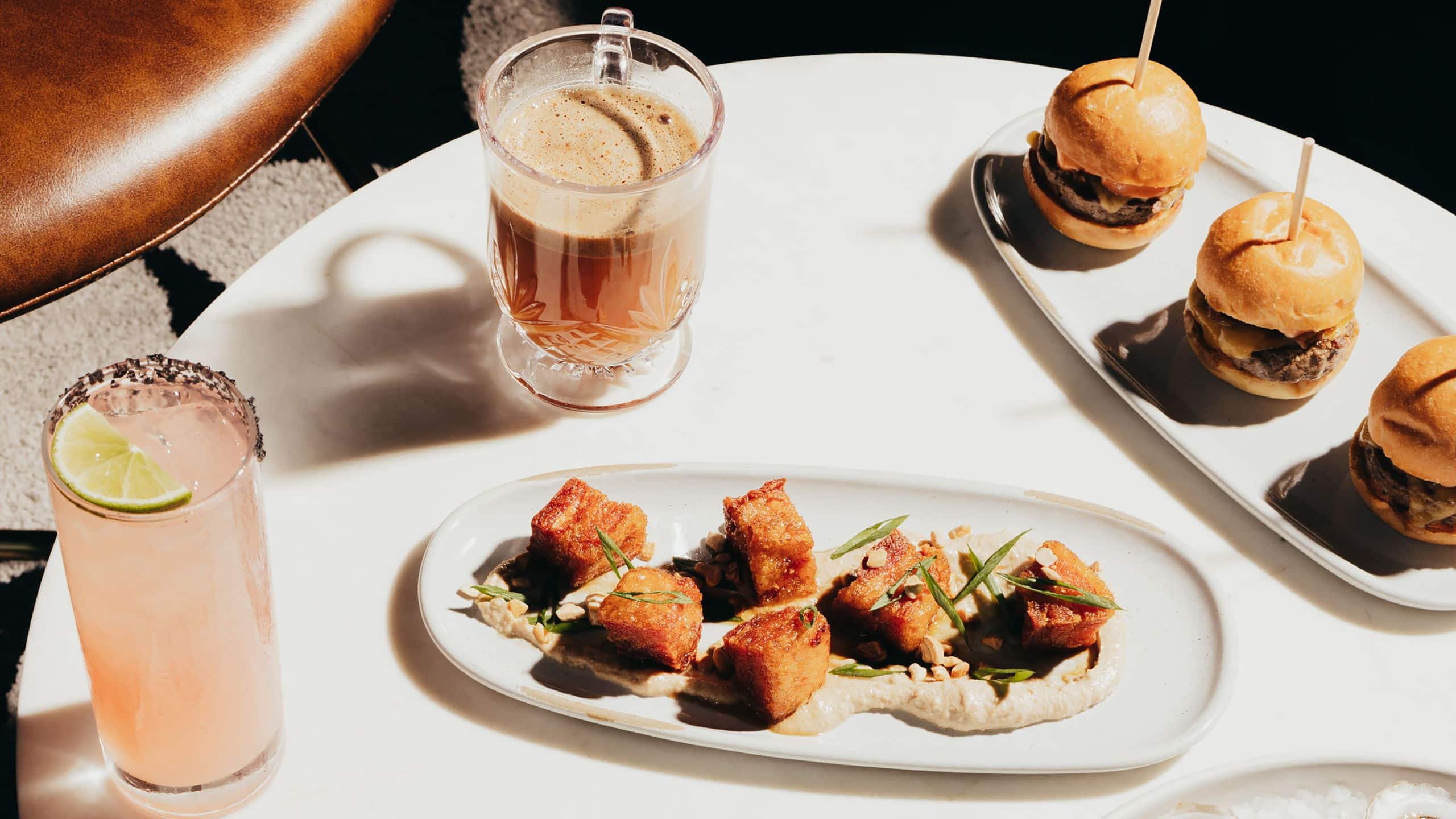 Hyatt Centric Downtown Sacramento Clayton Club Oysters Hummus Dip Beef Sliders