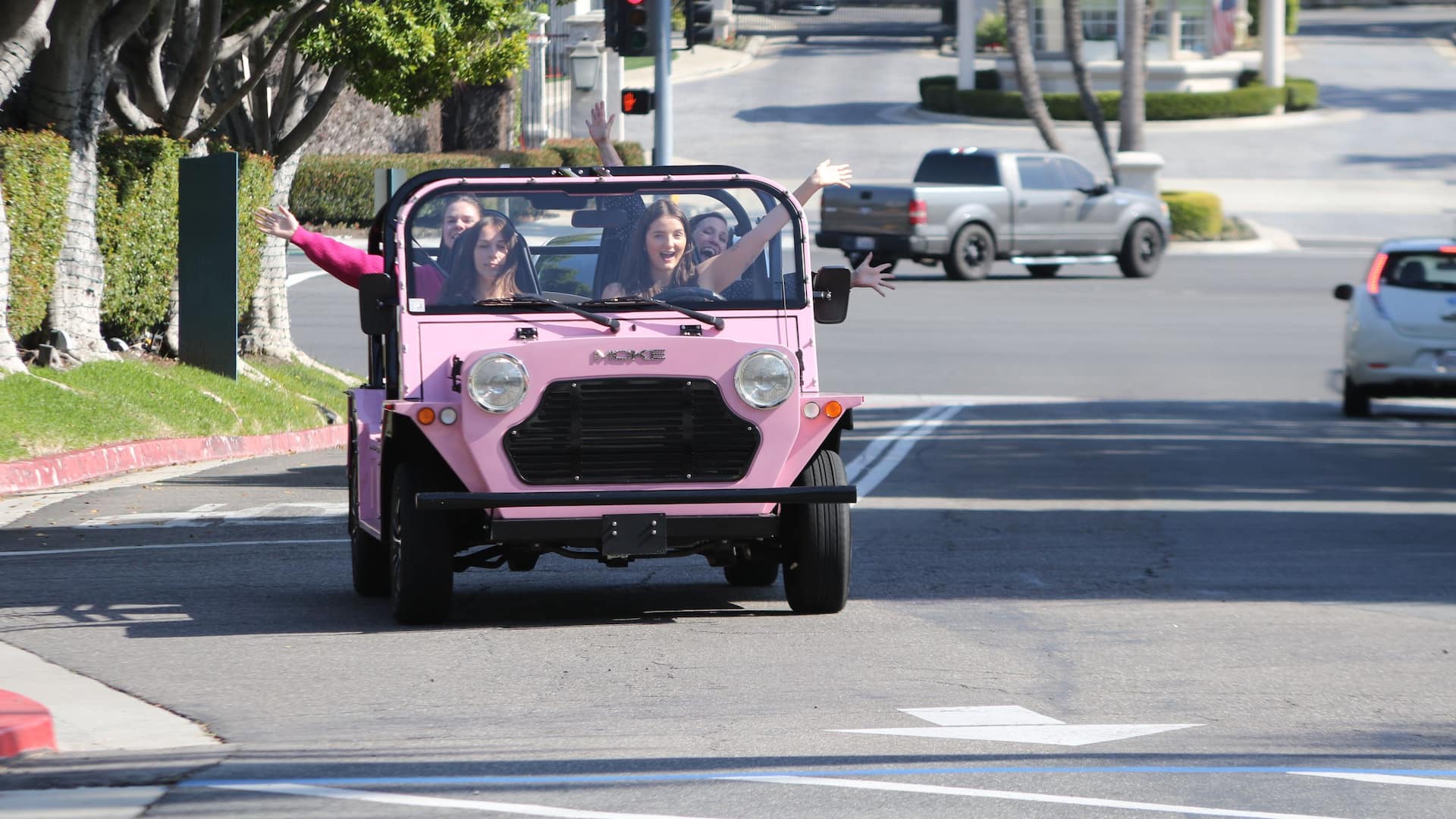 Hyatt Regency Newport Beach Group Riding In Moke