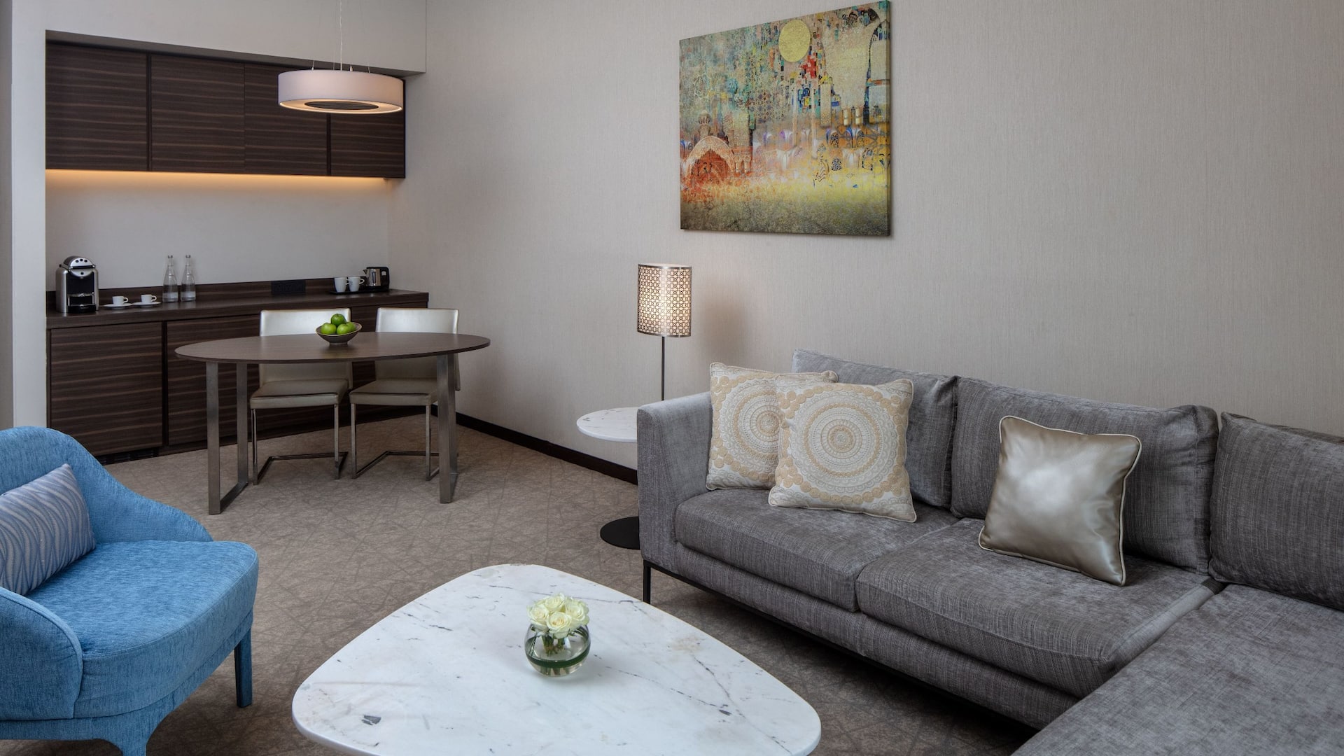 Hyatt Place Riyadh Al Sulaimania Suite Living Room Sofa Bed