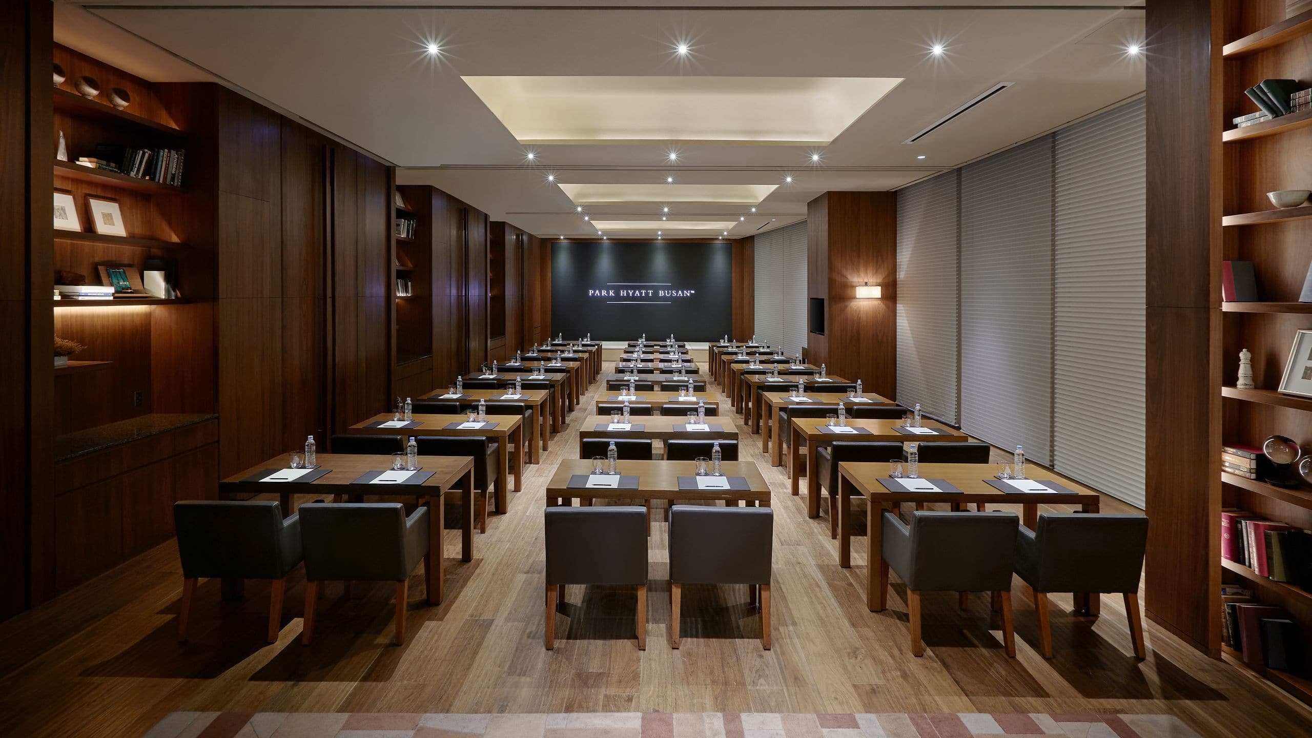 3 of 4 Park Hyatt Busan Busph Salon Media Wall Logo Frontage