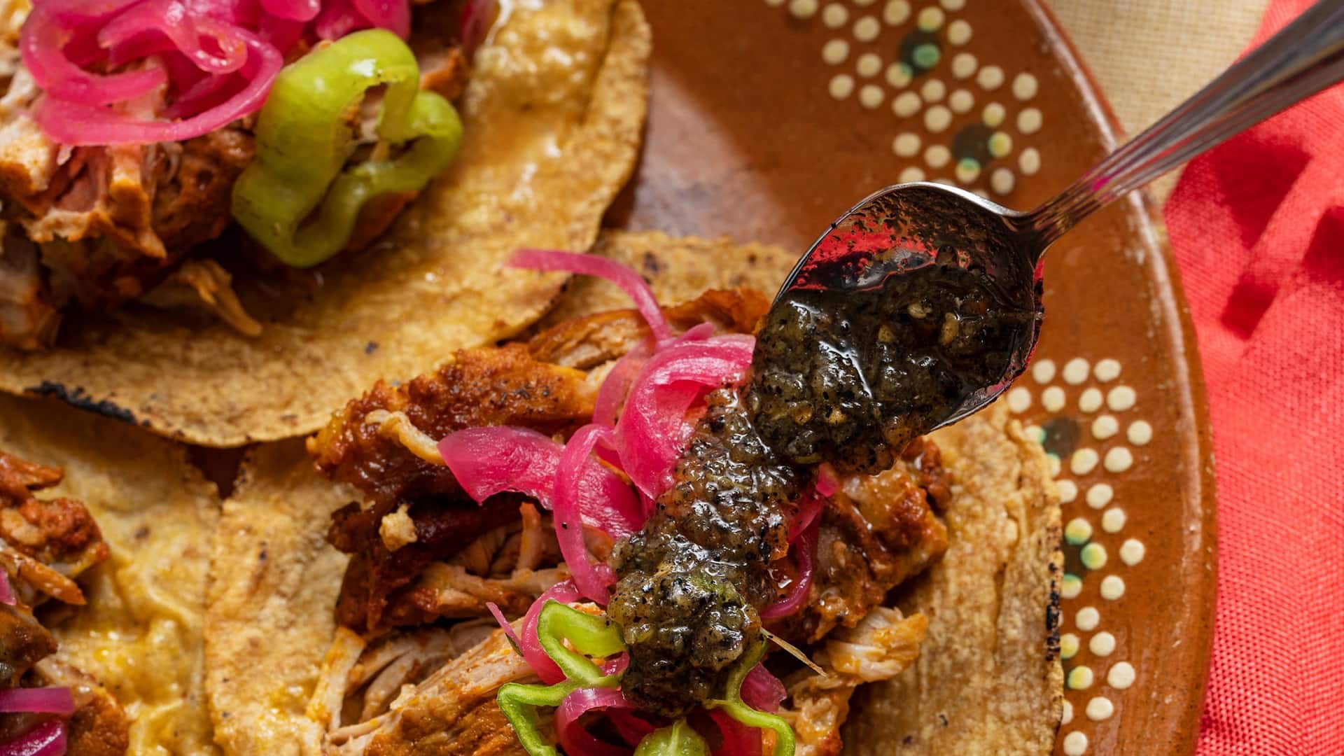Hyatt Regency Merida Cochinita Pibil Tacos With Toppings