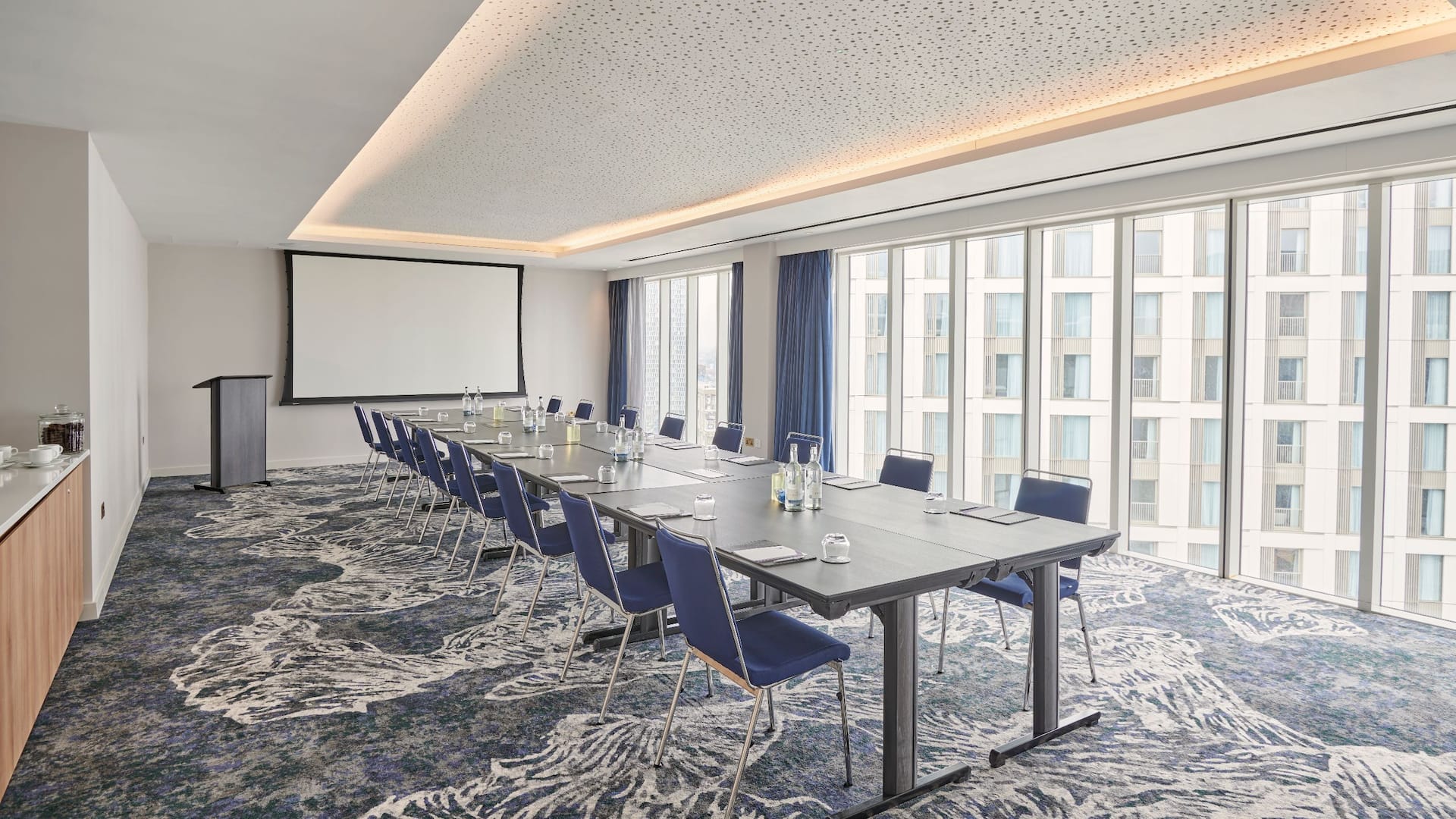 2 of 4 Hyatt Regency London Stratford Dalston Suite Boardroom Setup