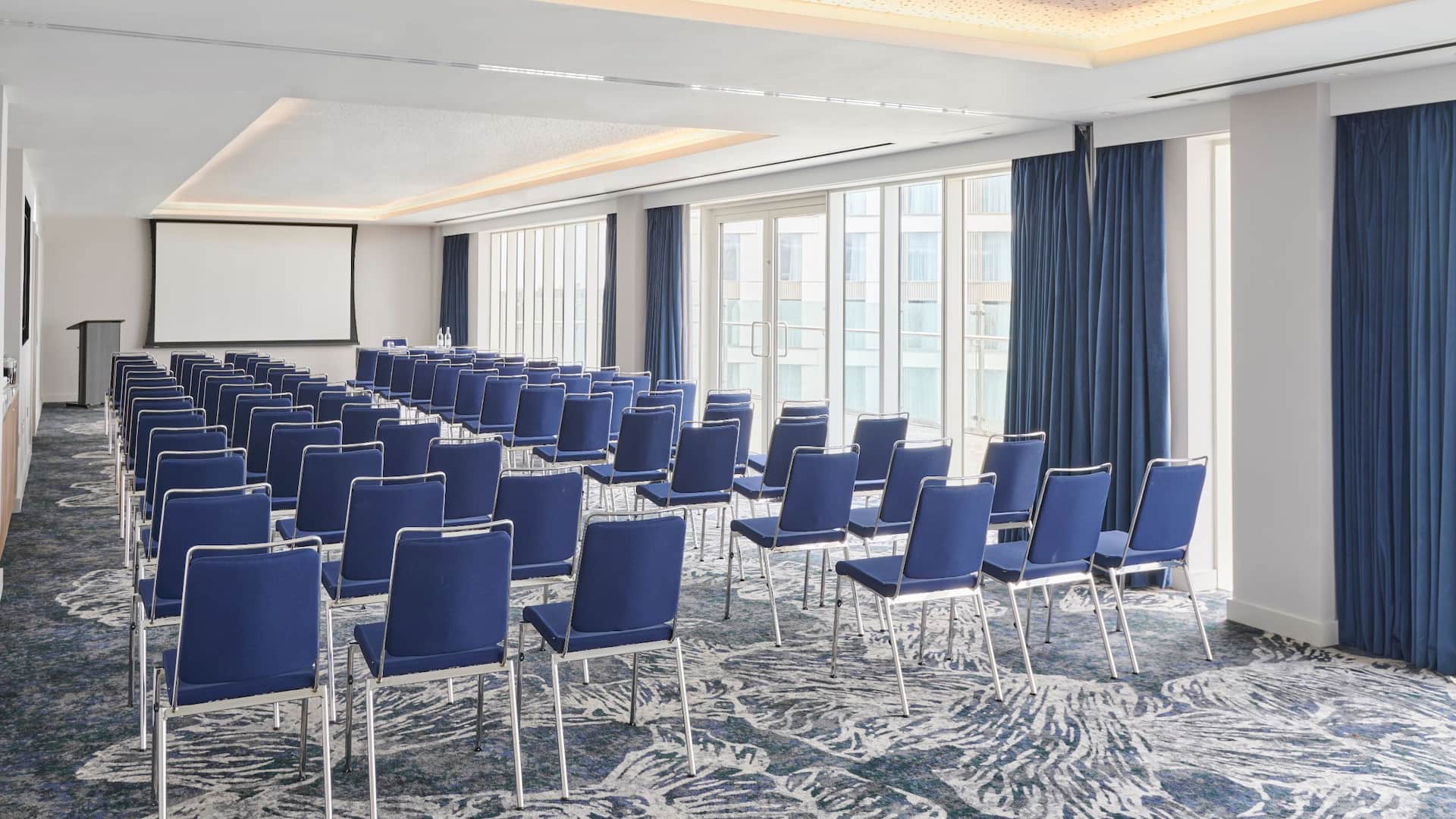 3 of 4 Hyatt Regency London Stratford Lea Suite Theatre Setup Angle