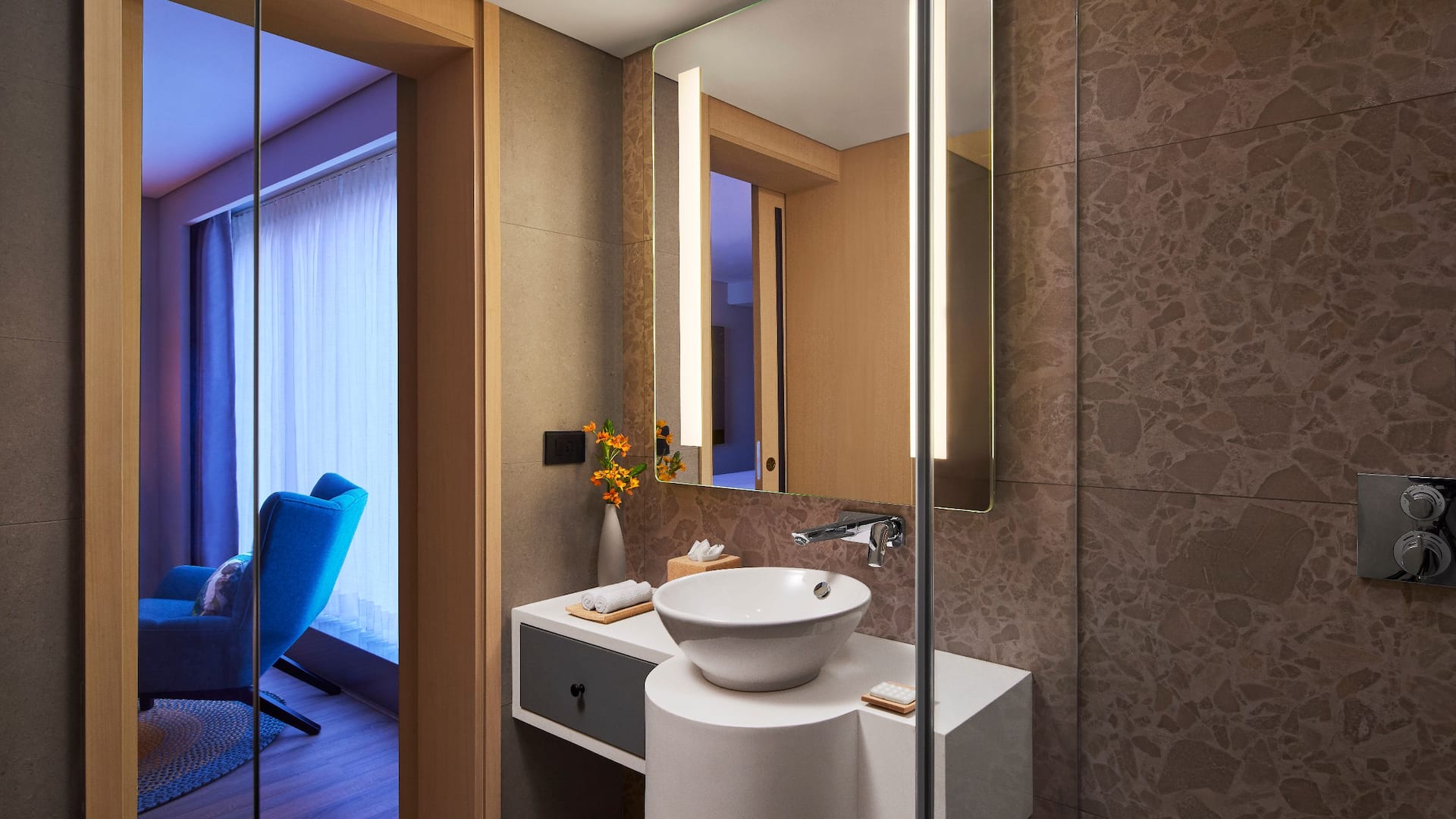 第 3，共 3 Hyatt Centric Hebbal Bangalore Deluxe Room Bath Room