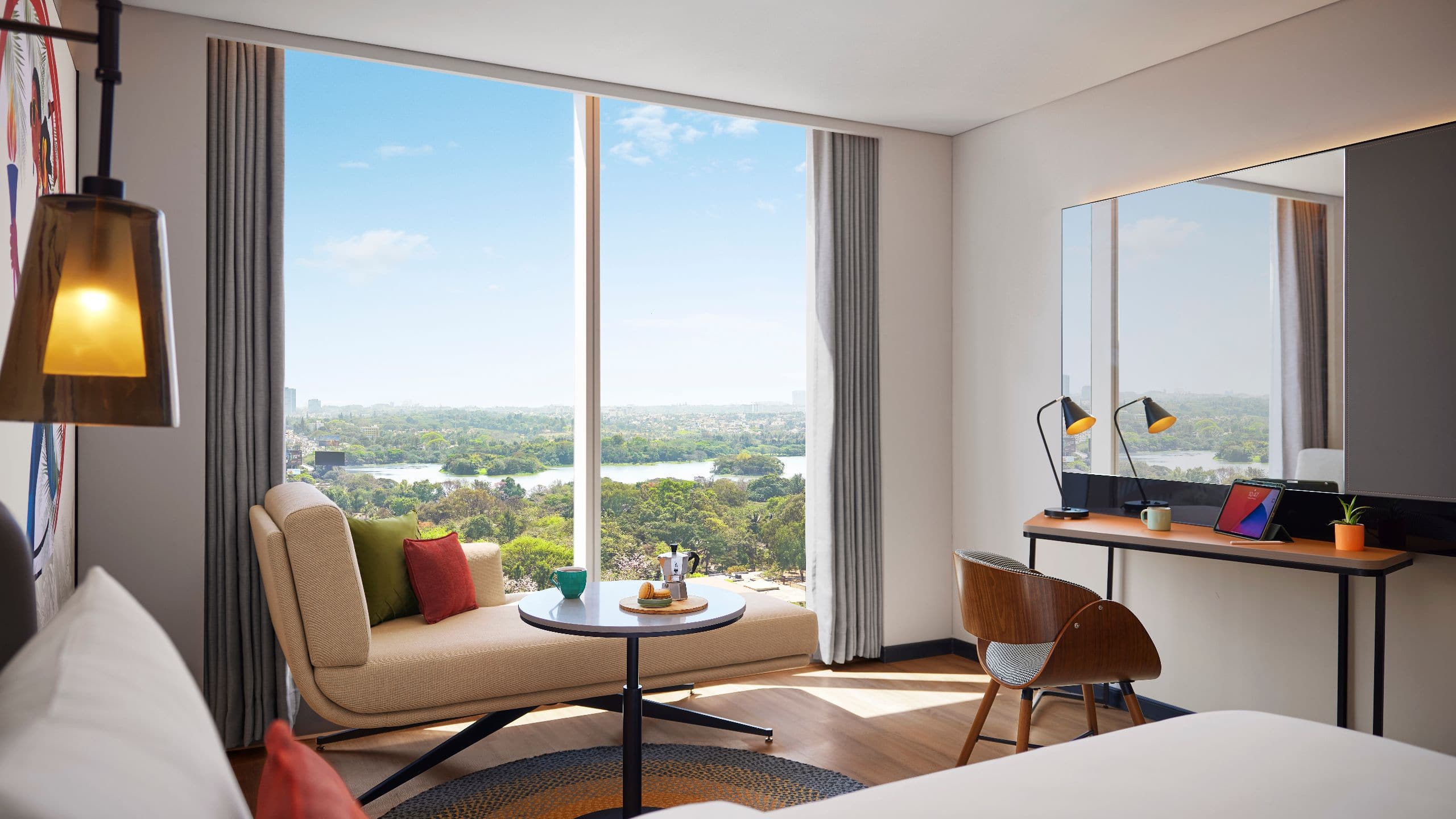 Hyatt Centric Hebbal Bangalore Blrch Lake View Room View