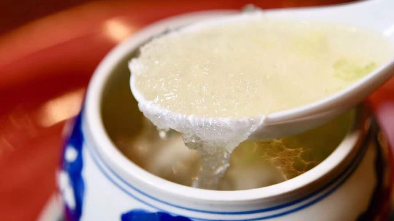 Double Steamed Birds Nest Stuffed Pigeon Soup