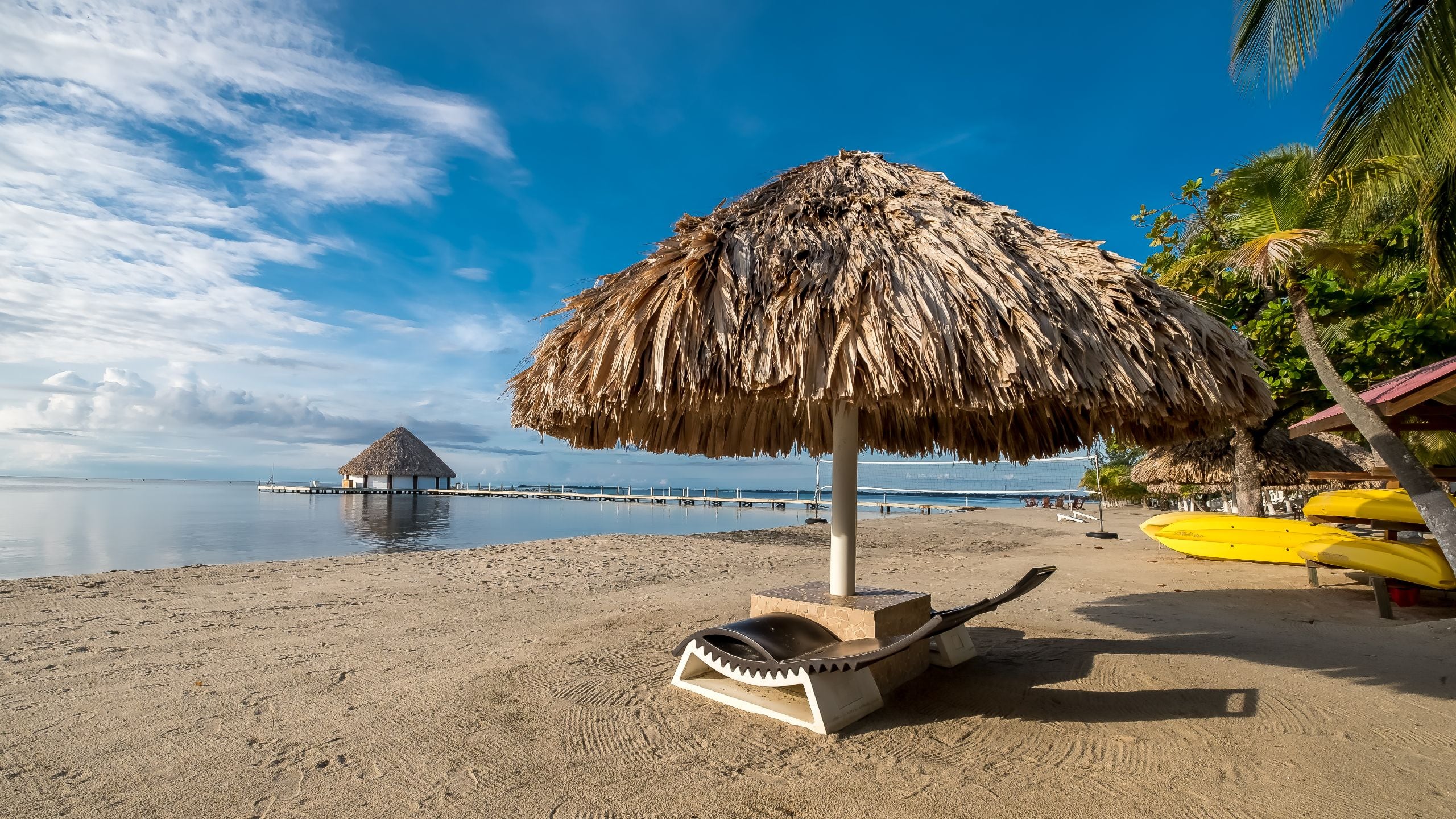1 of 1 Placencia Resort Beach Palapa And Kayaks