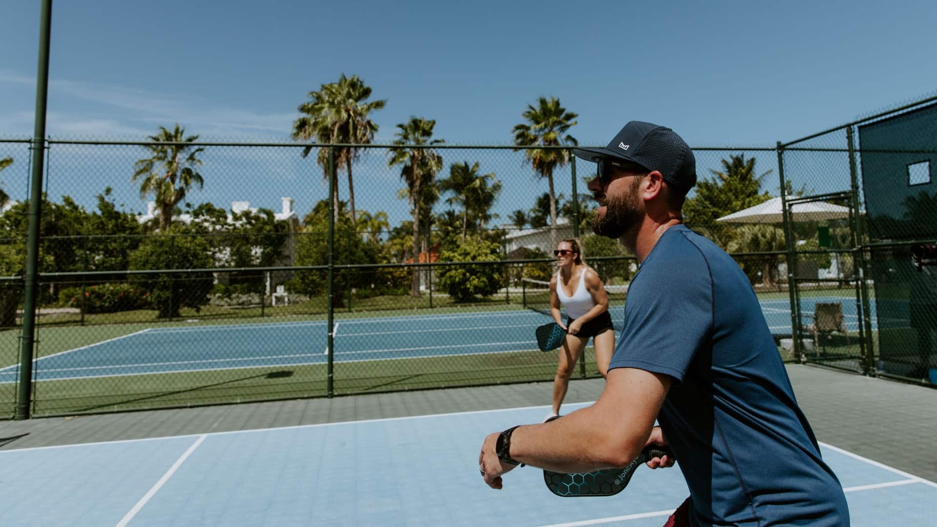 Hyatt Regency Grand Reserve Puerto Rico Couple Playing Pickleball