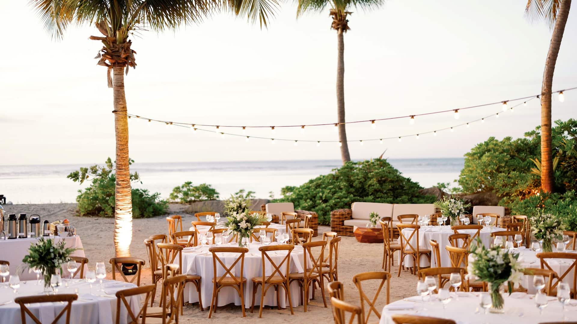 Hyatt Regency Grand Reserve Puerto Rico Beach Wedding Setup