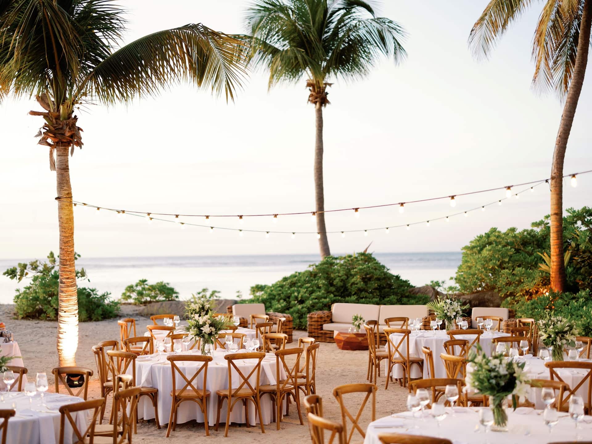 Hyatt Regency Grand Reserve Puerto Rico Beach Wedding Setup