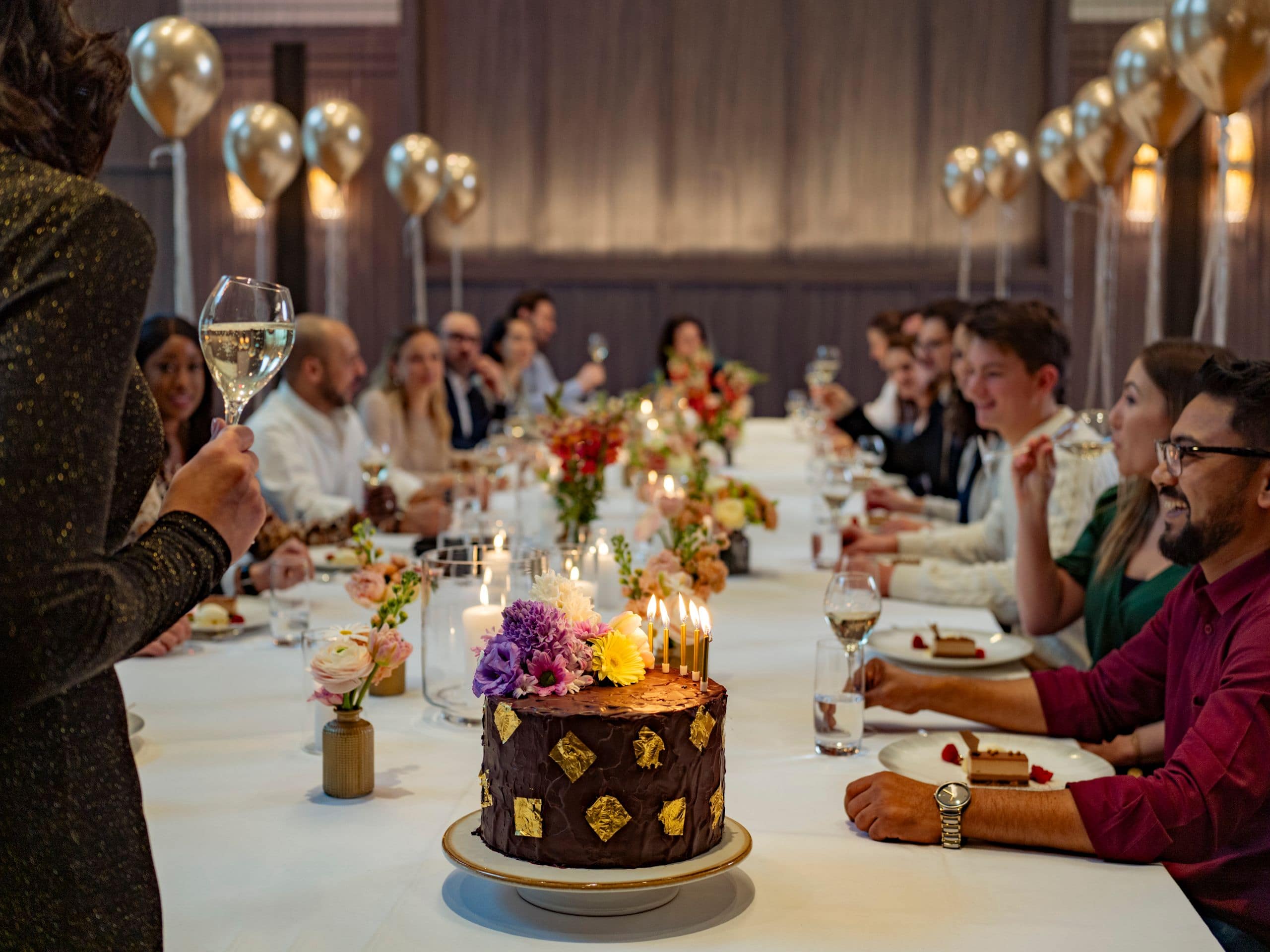 Park Hyatt Zurich Ballroom Birthday Party Cake