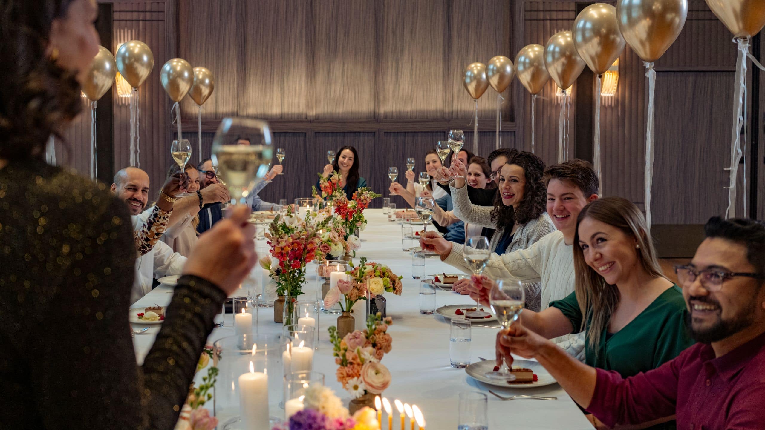 Park Hyatt Zurich Ballroom Birthday Party Cheering