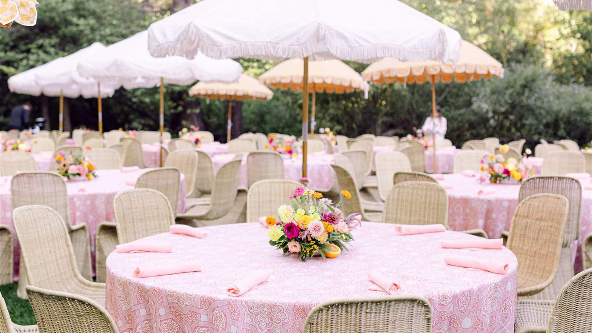Hyatt Regency Lake Tahoe Resort, Spa and Casino Creekside Lawn Wedding Brunch Setup