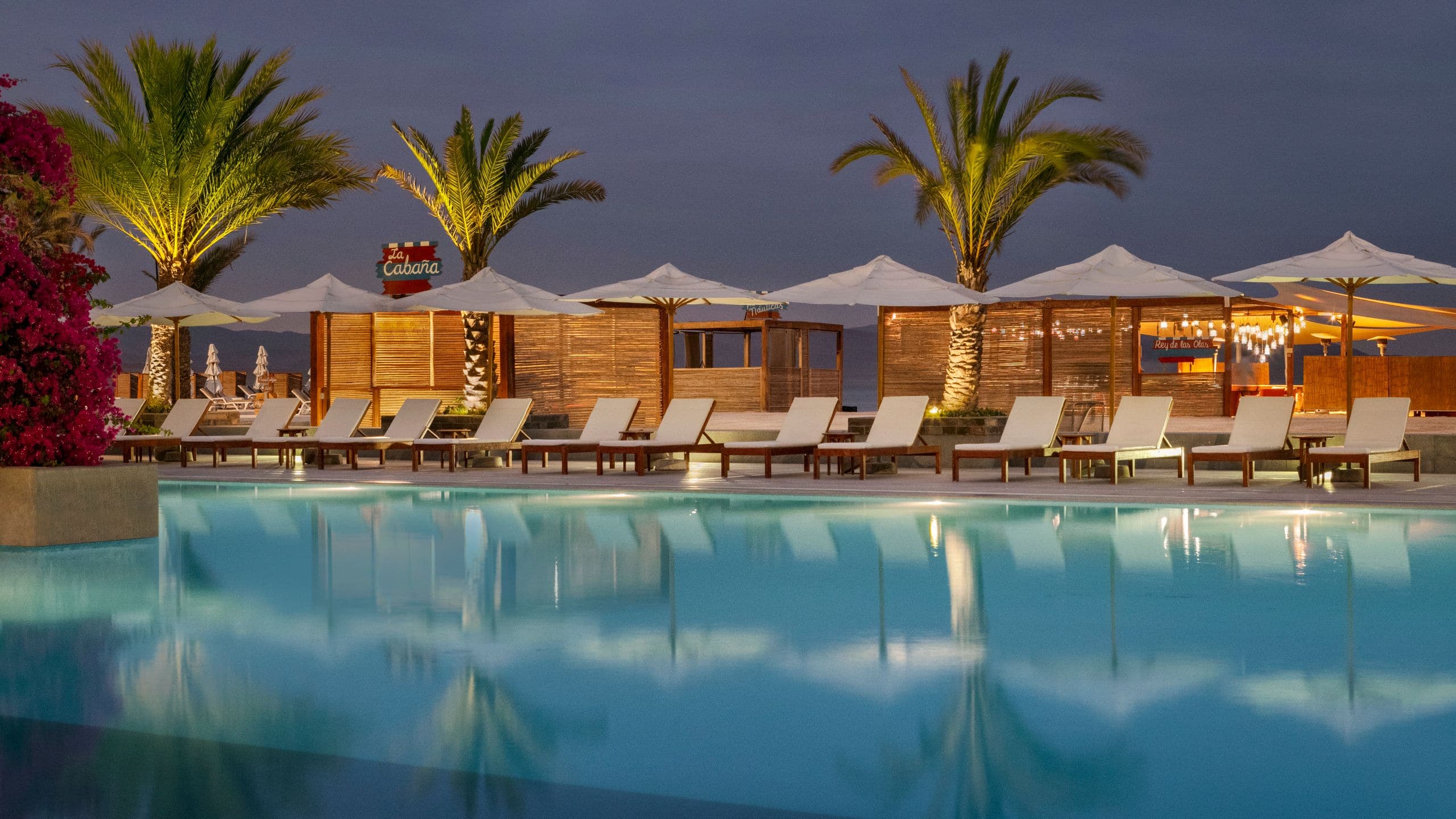 The Legend Paracas Resort Pool Evening