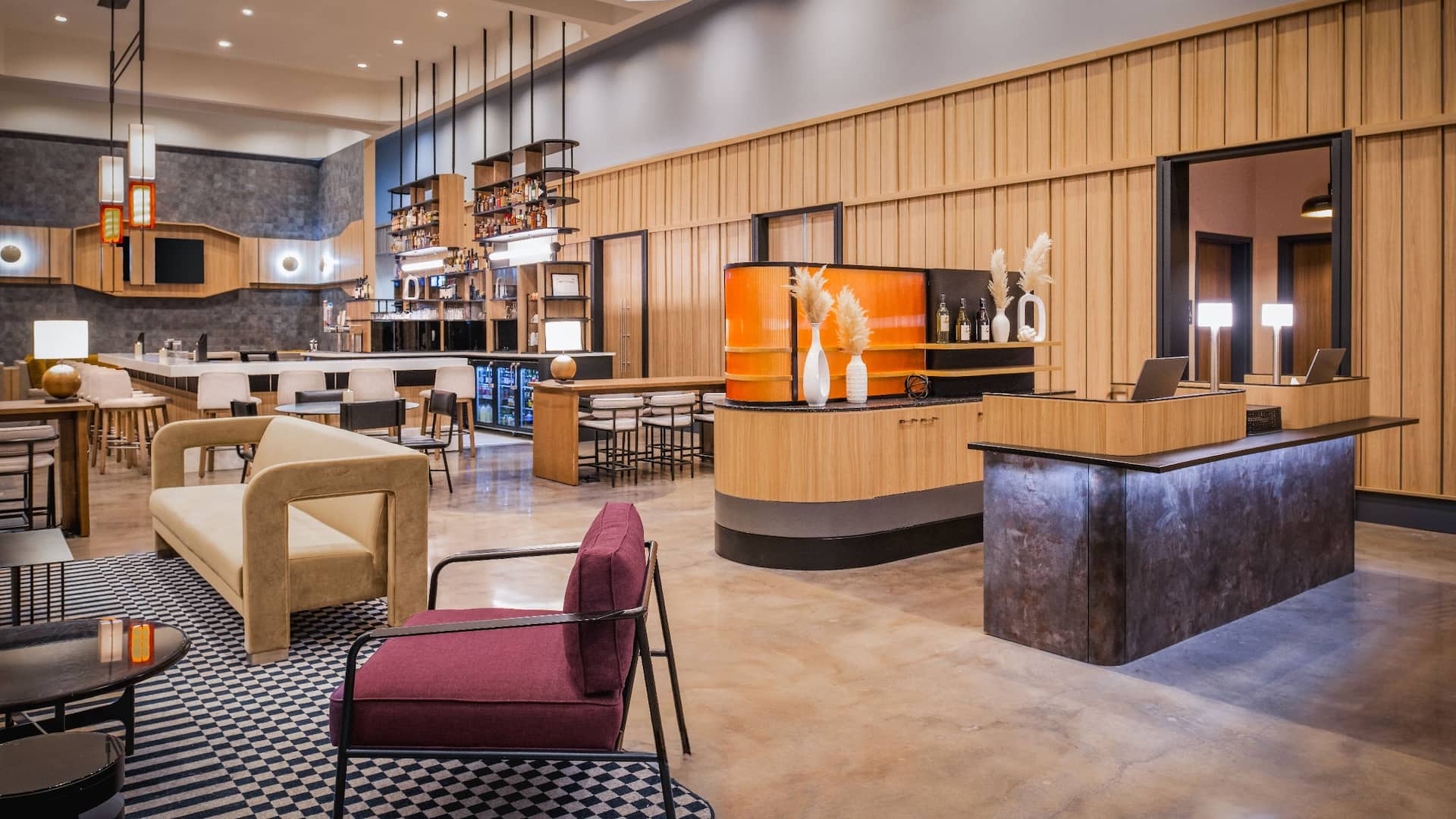 Hyatt Place Nashville / Green Hills Lobby Front Desk and Bar Evening
