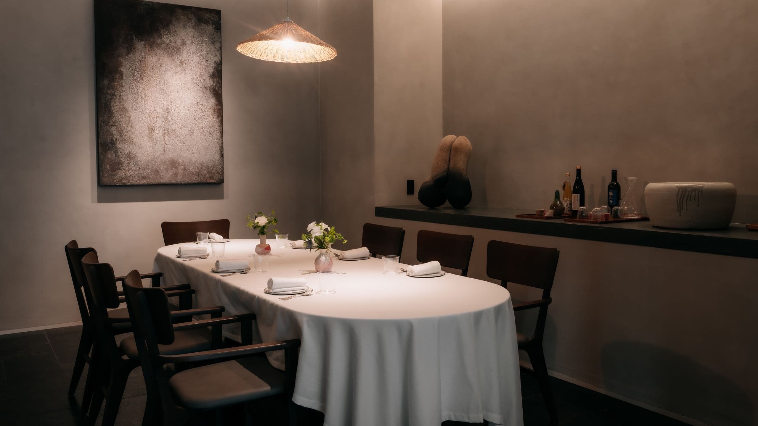 Hotel Toranomon Hills Le Prisine Restaurant Tokyo Private Dining Room Table
