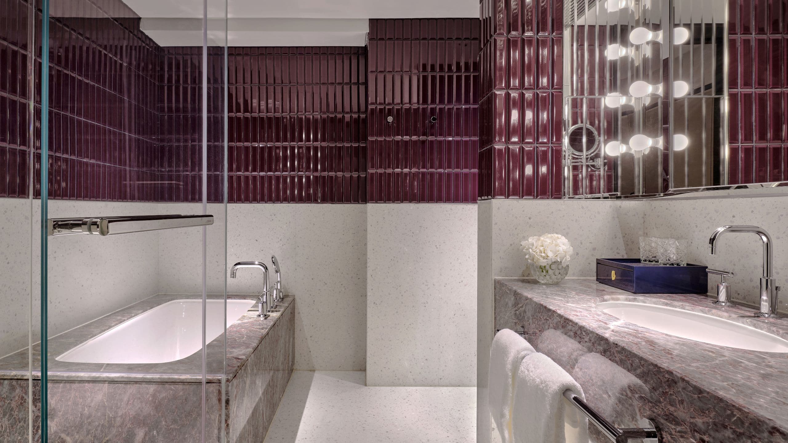 2 of 3 Hyatt Centric Zhongshan Park Shanghai Deluxe Room Bathroom With Bathtub