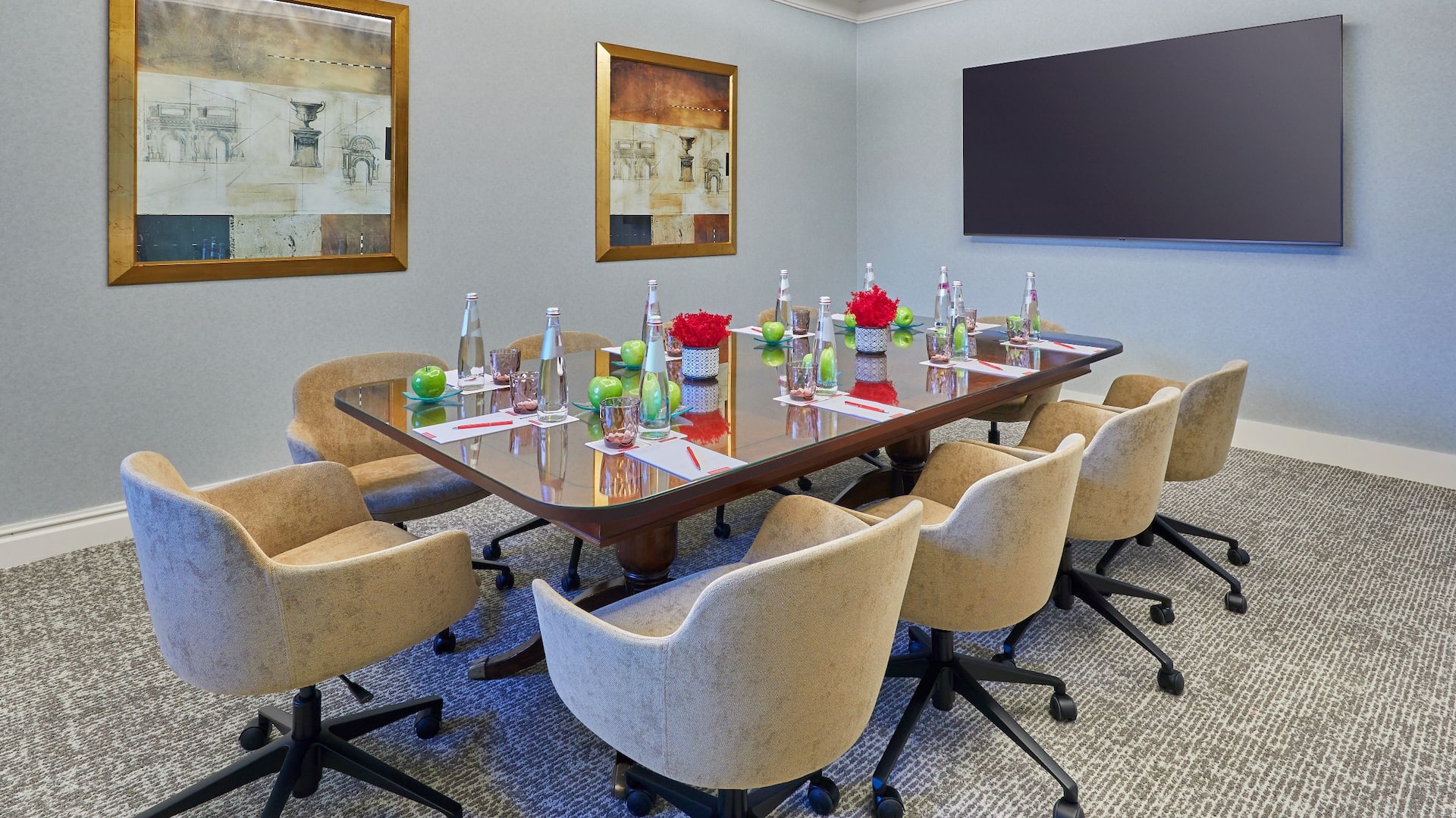 2 of 2 Grand Hyatt La Manga Club Golf & Spa Meeting Room Acacias Meeting Table Television