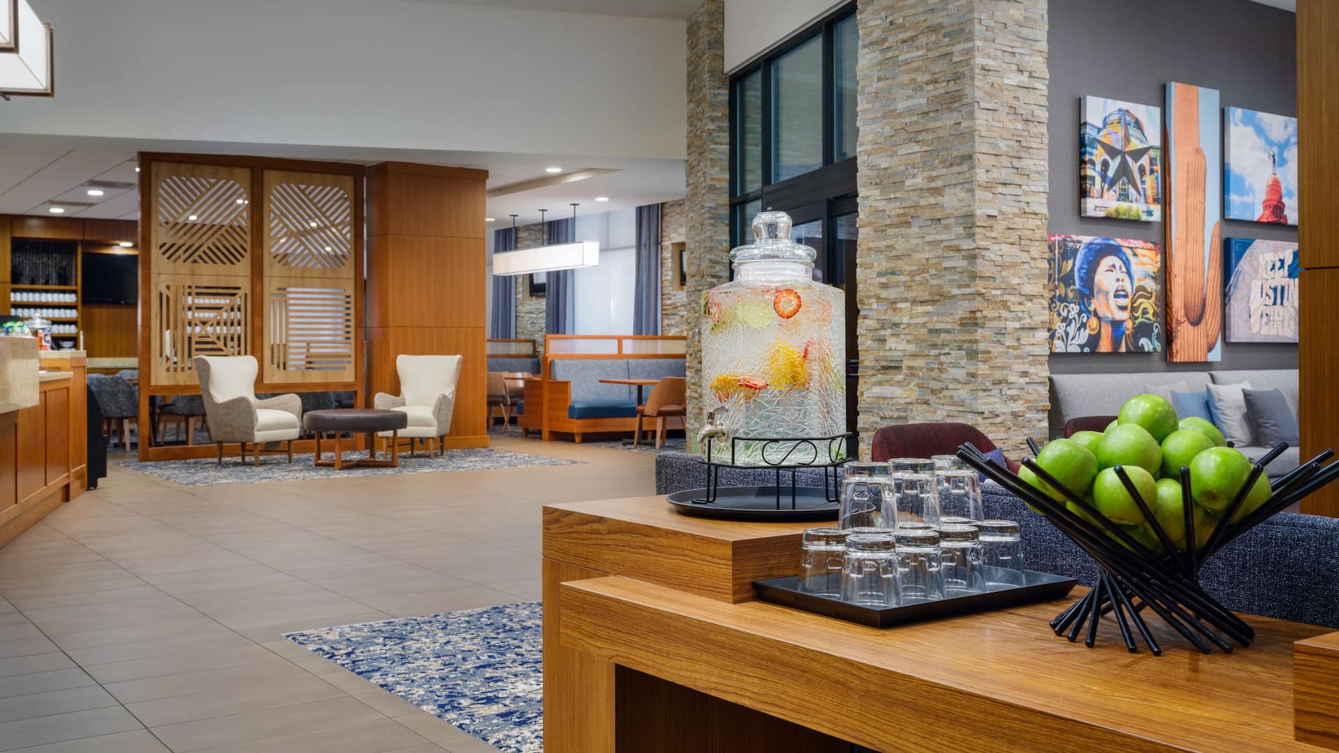 Hyatt Place Austin Downtown Auszd Lobby Water