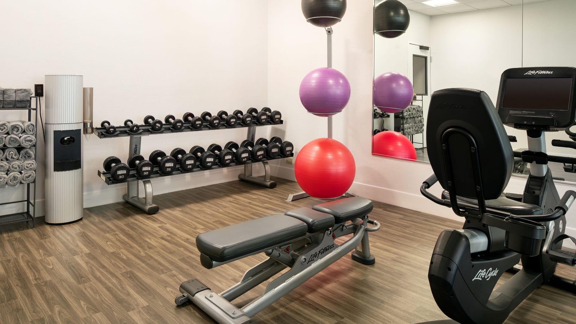 Hyatt Place at Anaheim Resort/Convention Center Fitness Bench And Dumbells