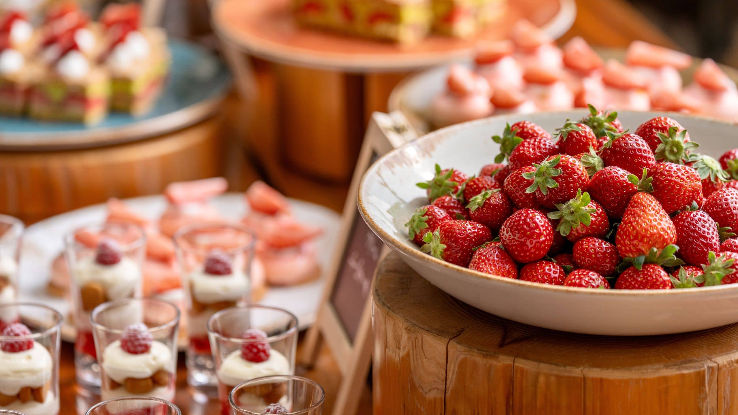 Hyatt Regency Kyoto Cafe 33 Strawberry Feast Strawberry Variety Table