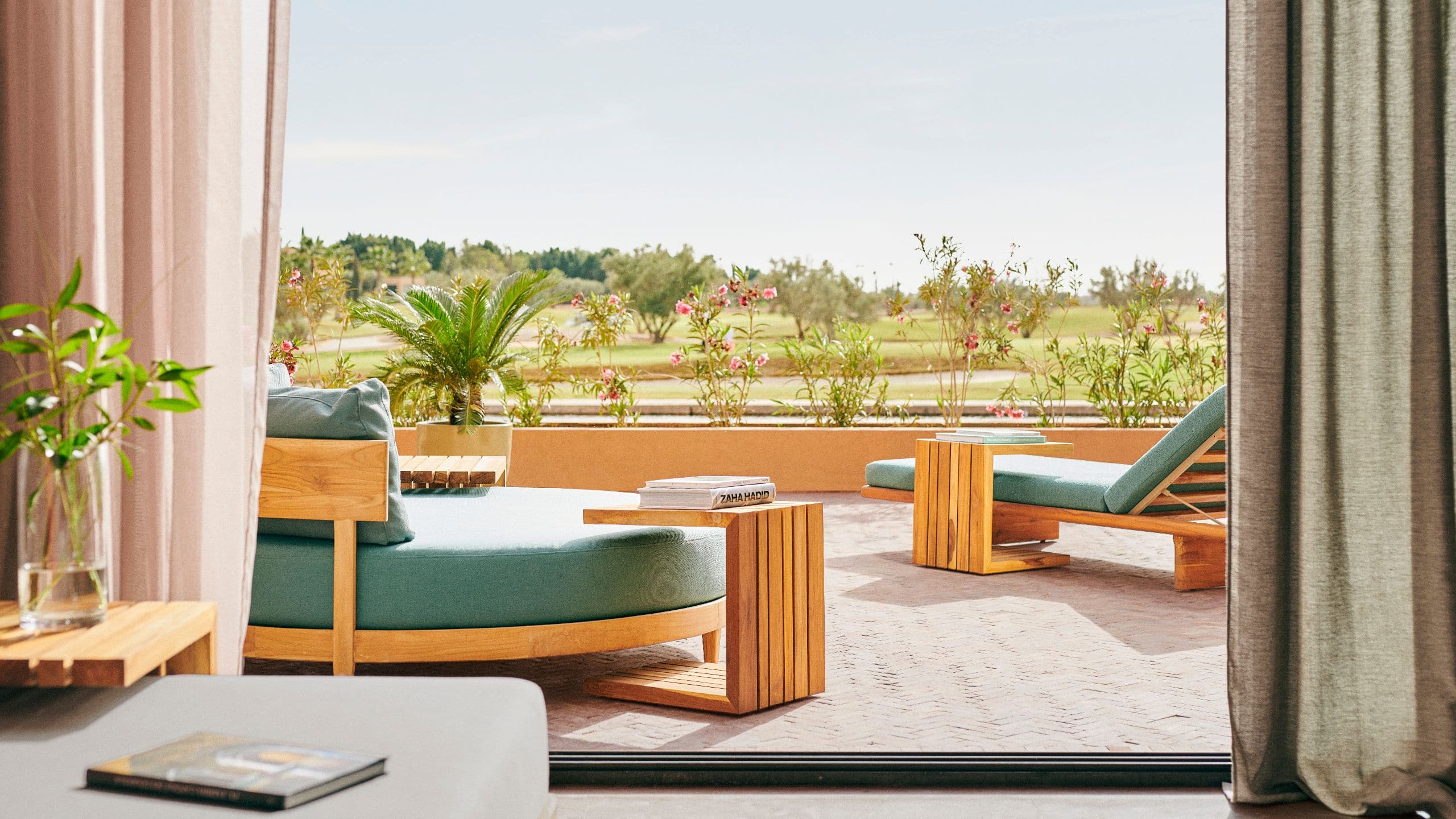 Park Hyatt Marrakech Spa Relaxation Area Couches Terrace