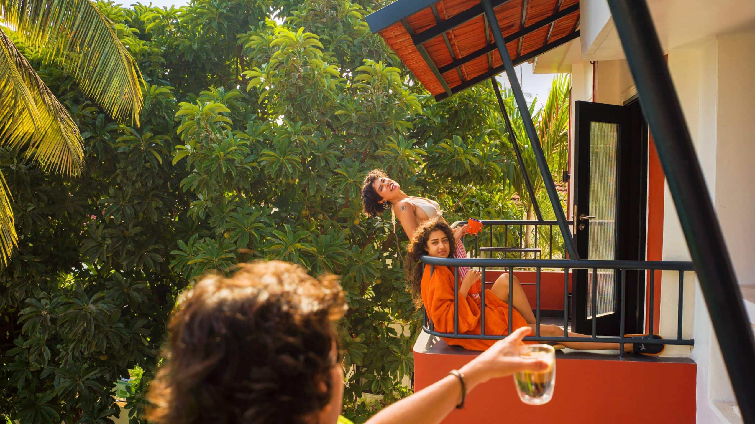 Ronil Goa Guestroom Balcony Guests