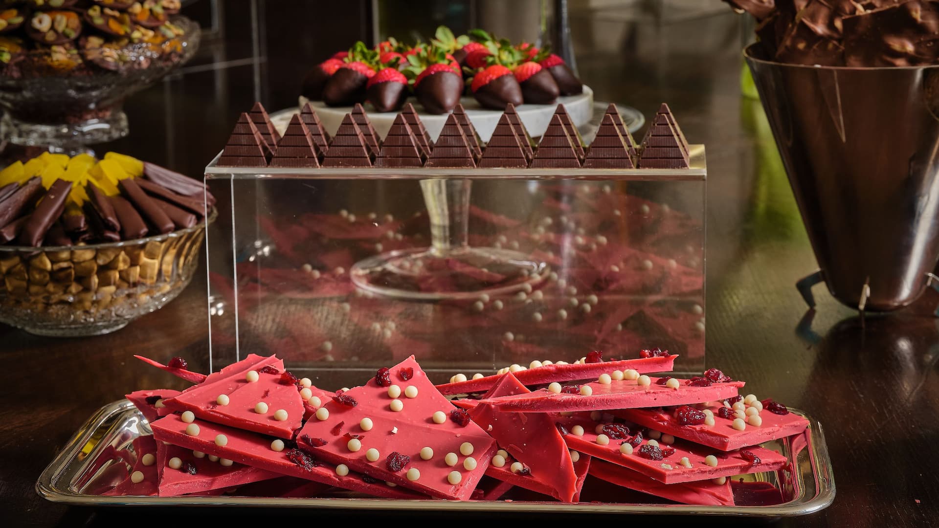 1 of 1 Global Chocolate Raspberry Bark