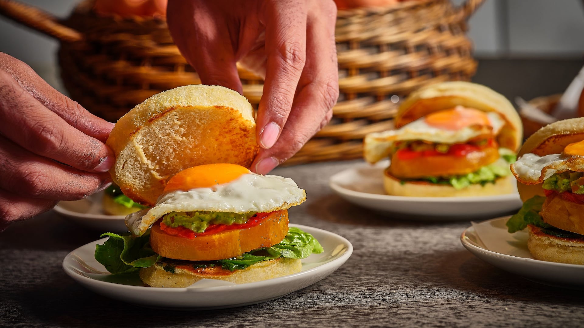 1 of 1 Global Egg Sandwich With Tomato And Avocado