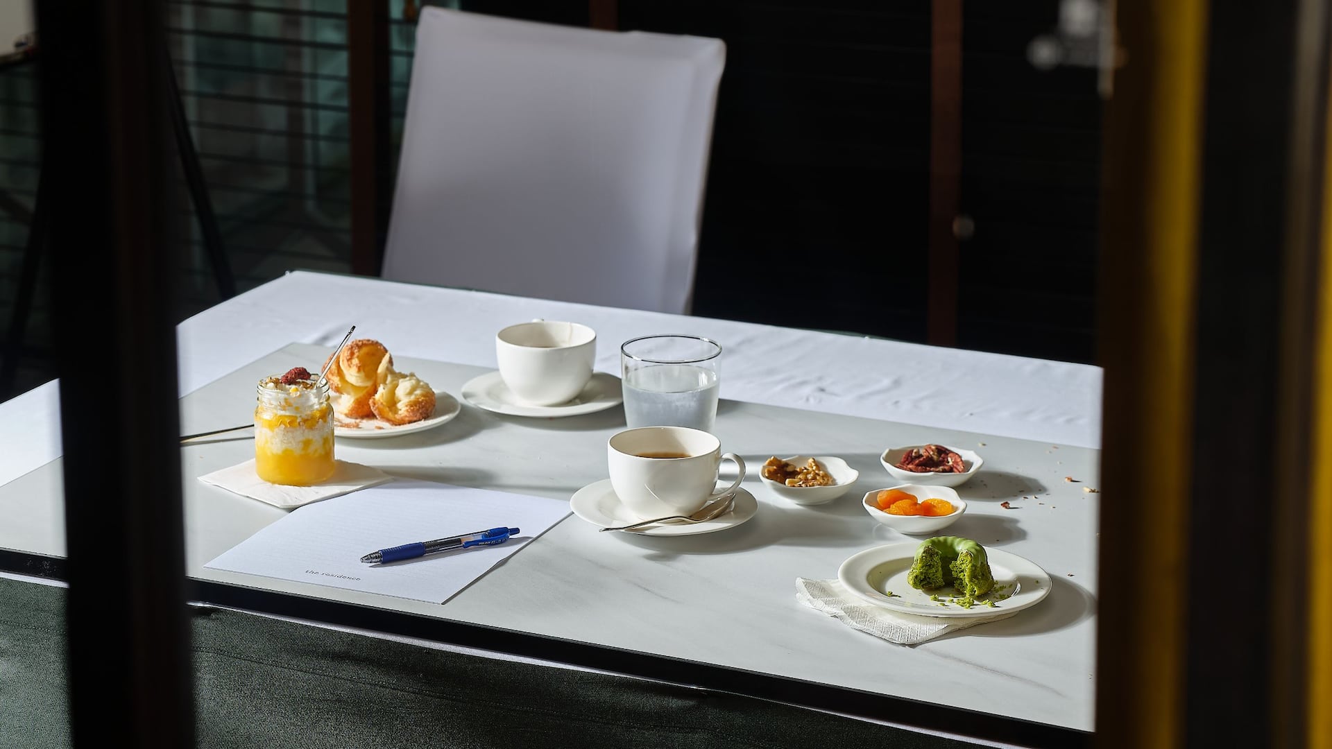 Global Meeting Table With Coffee Break