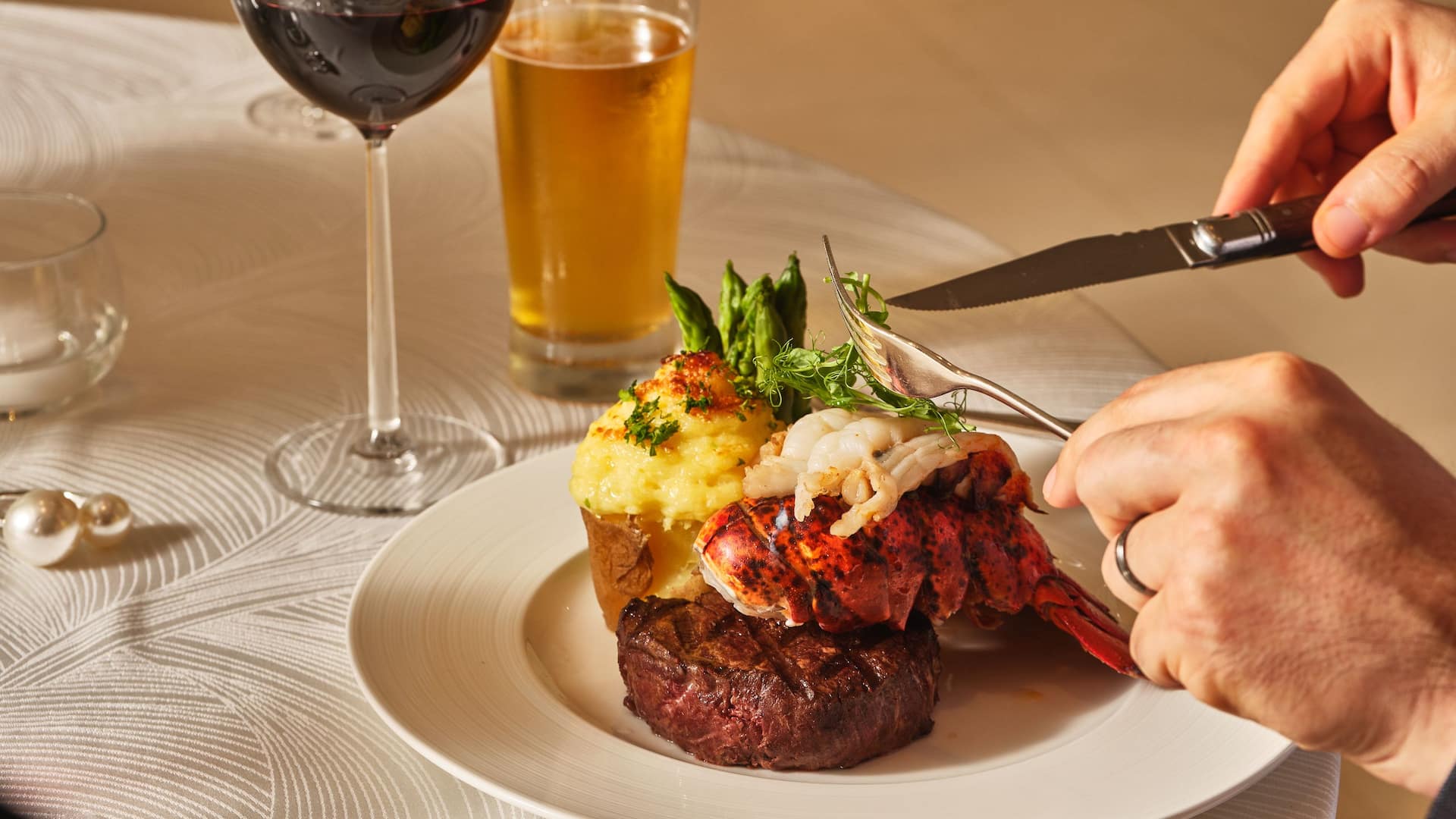 Global Steak And Lobster Dinner With Beverages