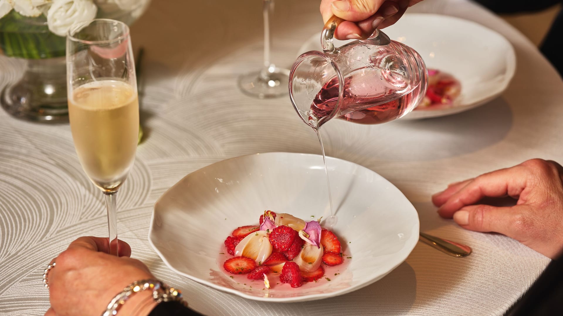 Global Strawberry And Rhubarb Gazpacho Action