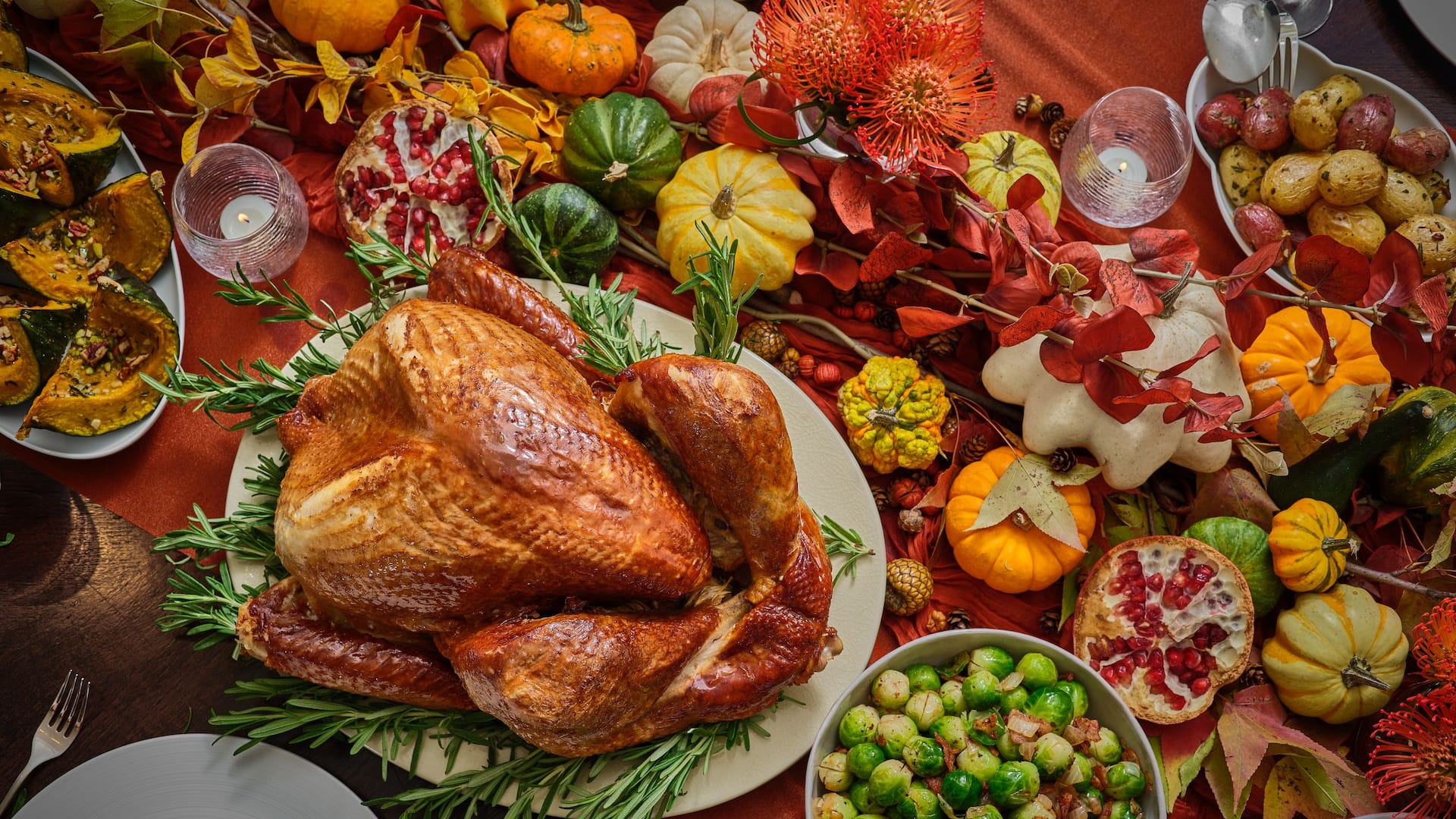 Global Thanksgiving Turkey With Brussel Sprouts