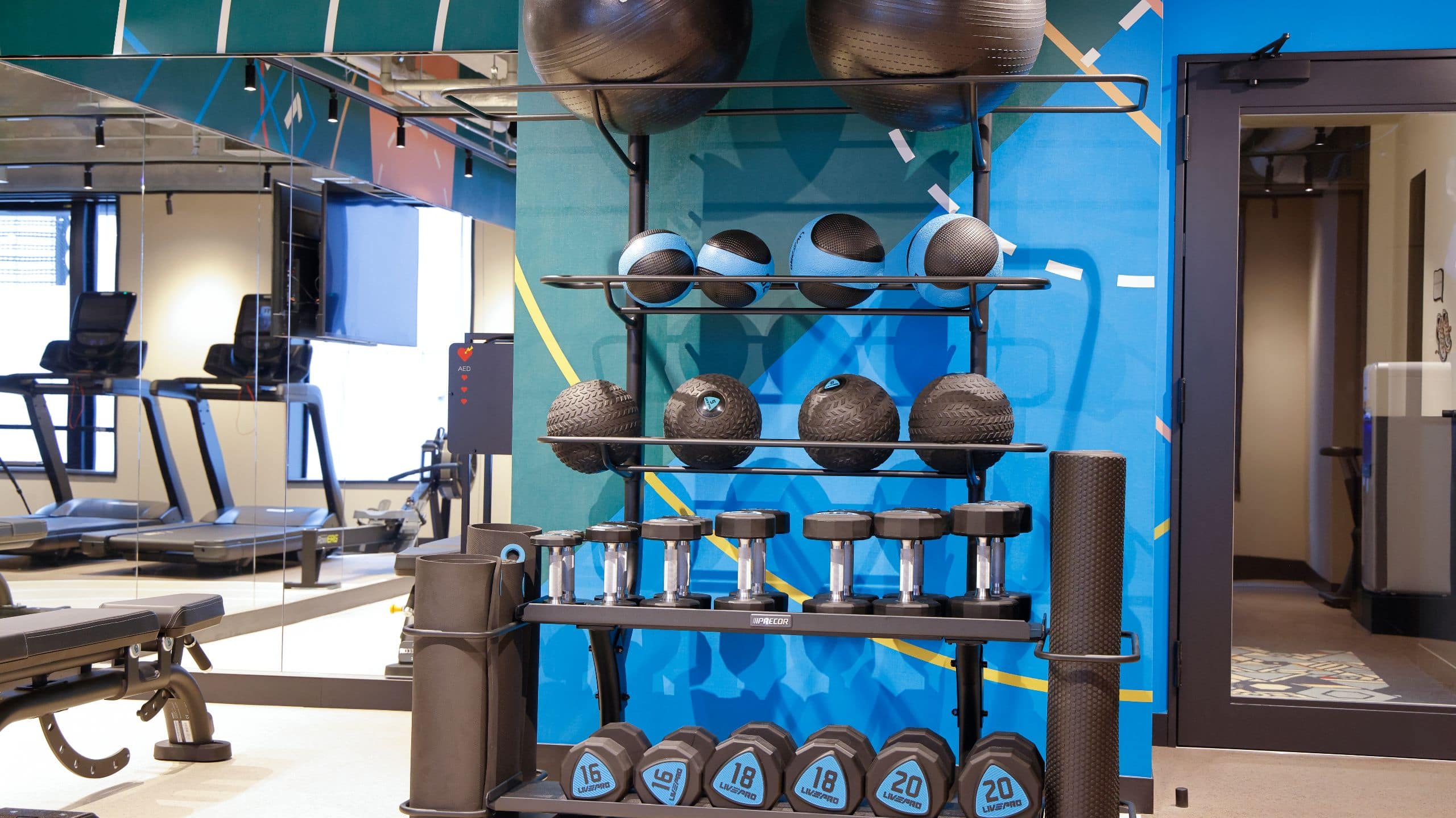 Caption by Hyatt Namba Osaka Fitness Center Dumbbells Weights