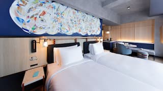 Caption by Hyatt Namba Osaka Deluxe Blue Twin Guestroom