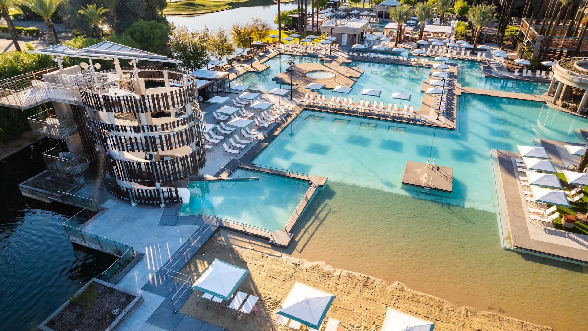 Hyatt Regency Scottsdale Resort & Spa at Gainey Ranch Drone Pool Cabanas