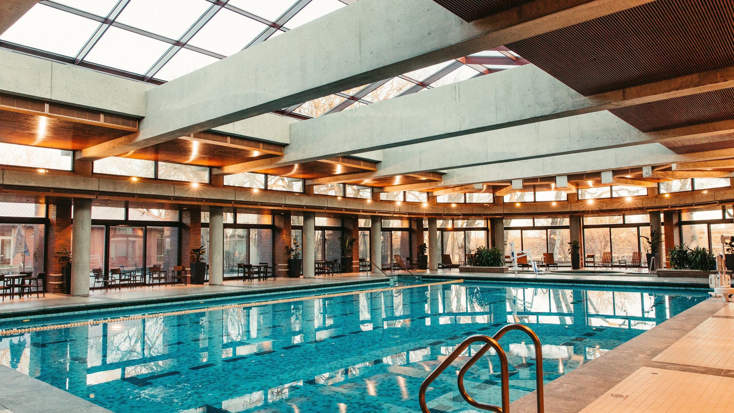 Hyatt Lodge Oak Brook Chicago Pool Side View Angle