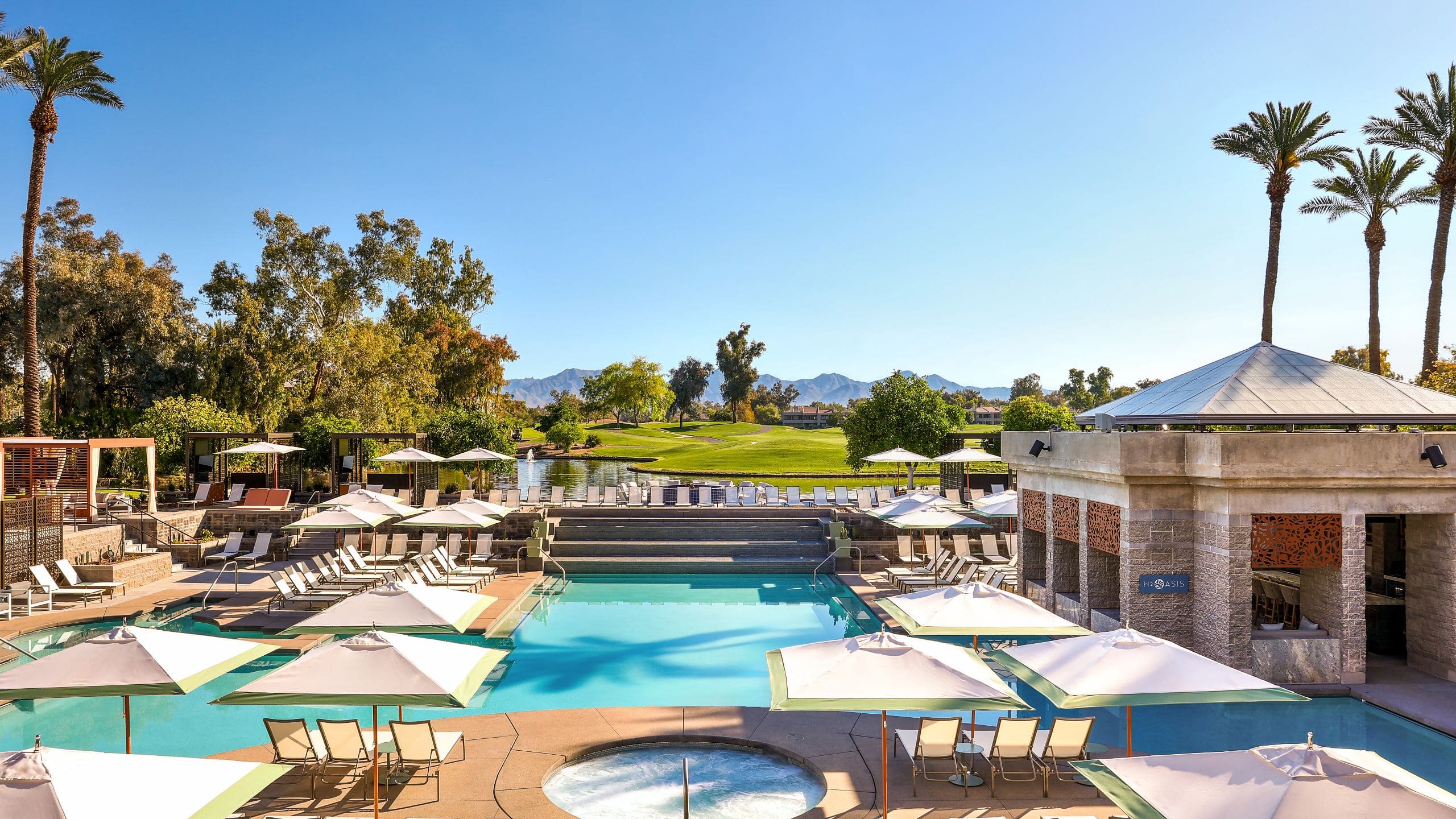 Hyatt Regency Scottsdale Resort & Spa at Gainey Ranch Adult Pool Hot Tub Daytime