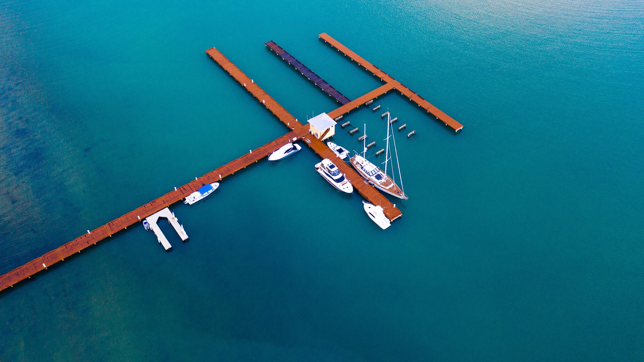 Placencia Resort Dock Drone