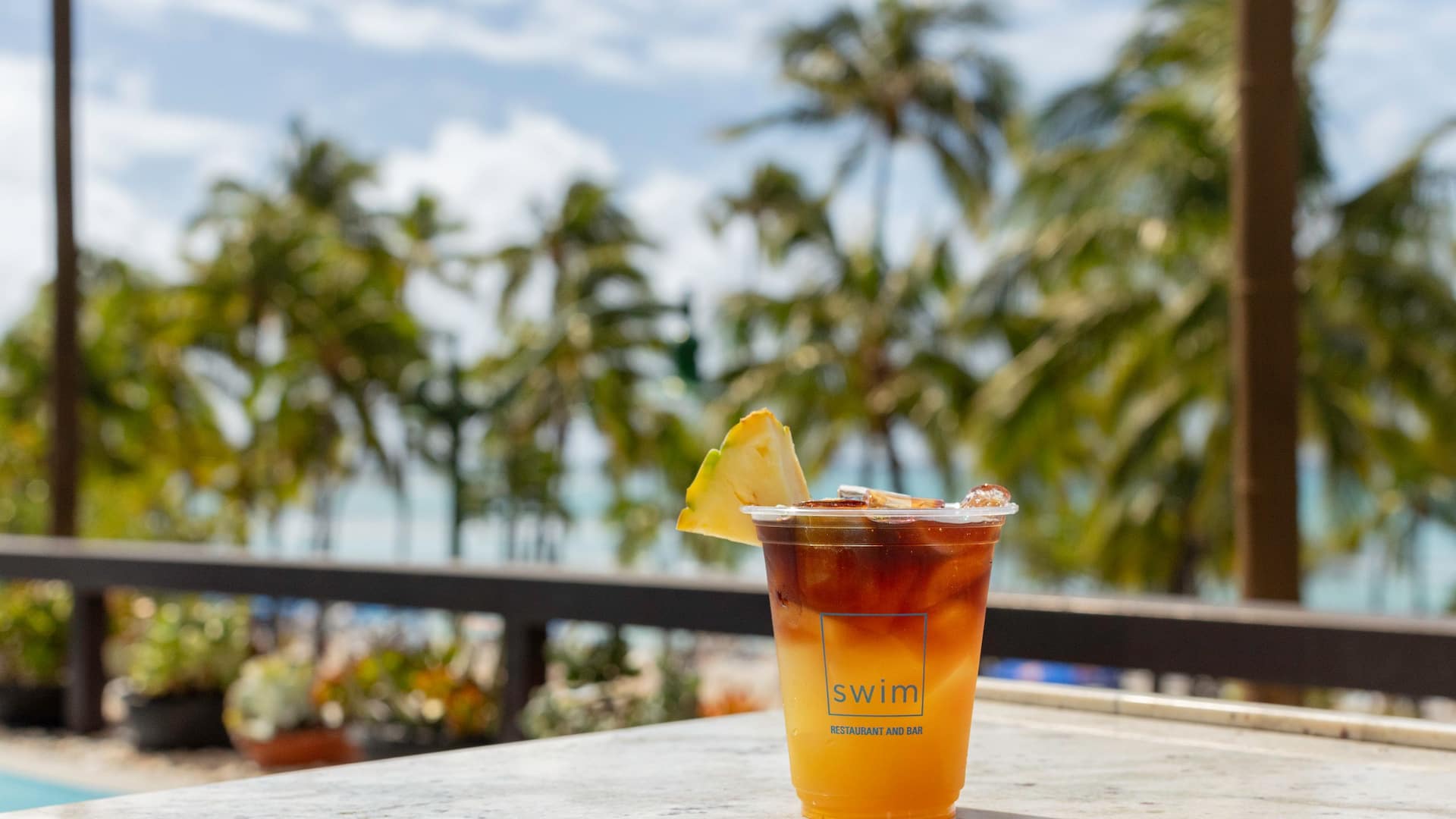 Hyatt Regency Waikiki Beach Resort and Spa Mai Tai Cocktail At Swim Restaurant And Bar