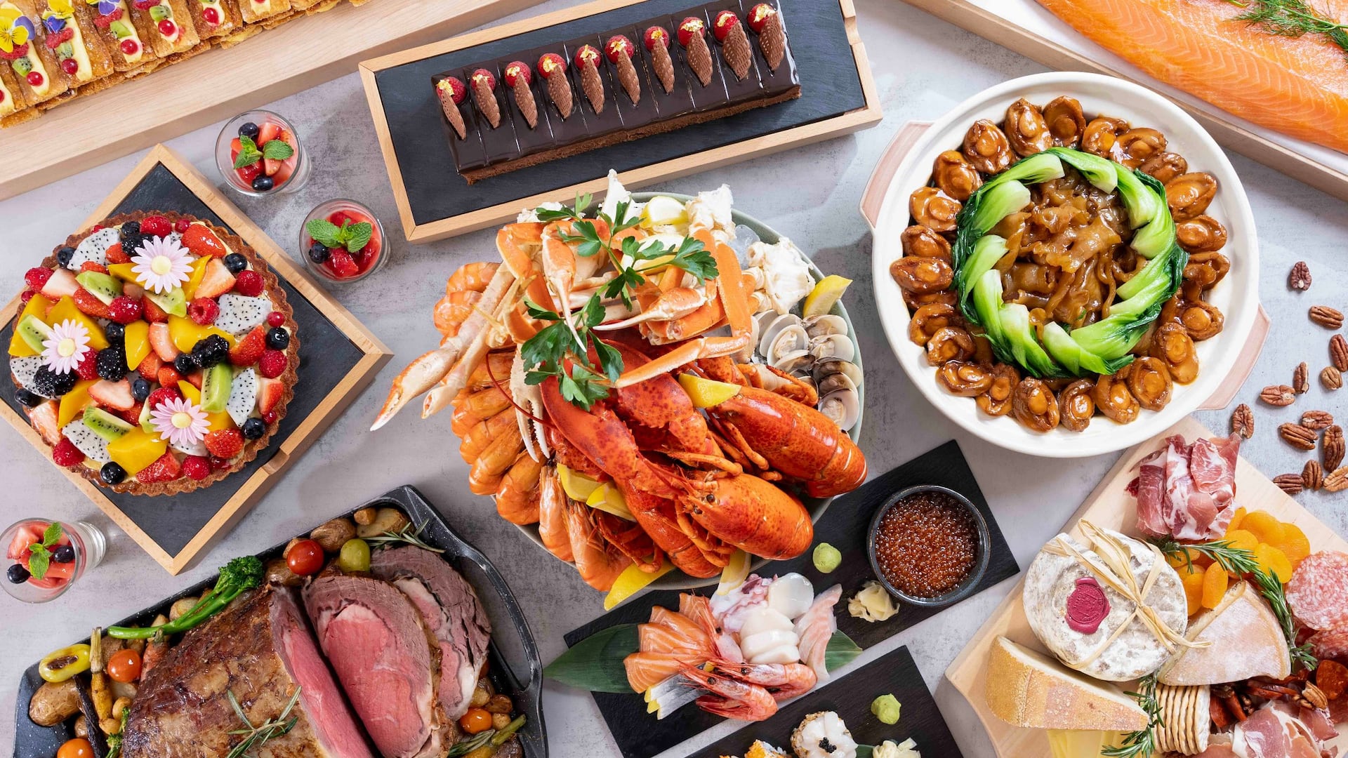 Hyatt Regency Hong Kong, Sha Tin Cafe Buffet Spread