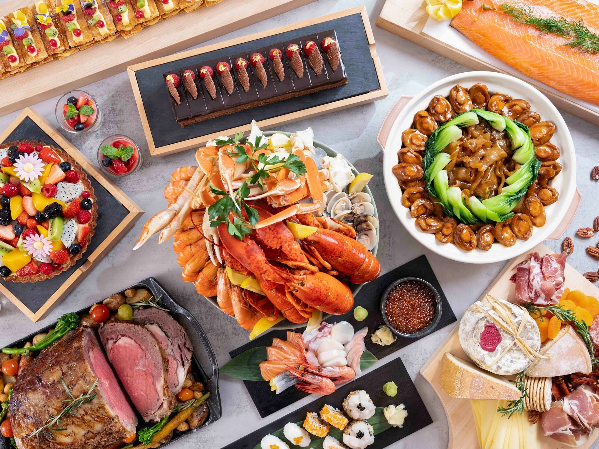 Hyatt Regency Hong Kong, Sha Tin Cafe Buffet Spread