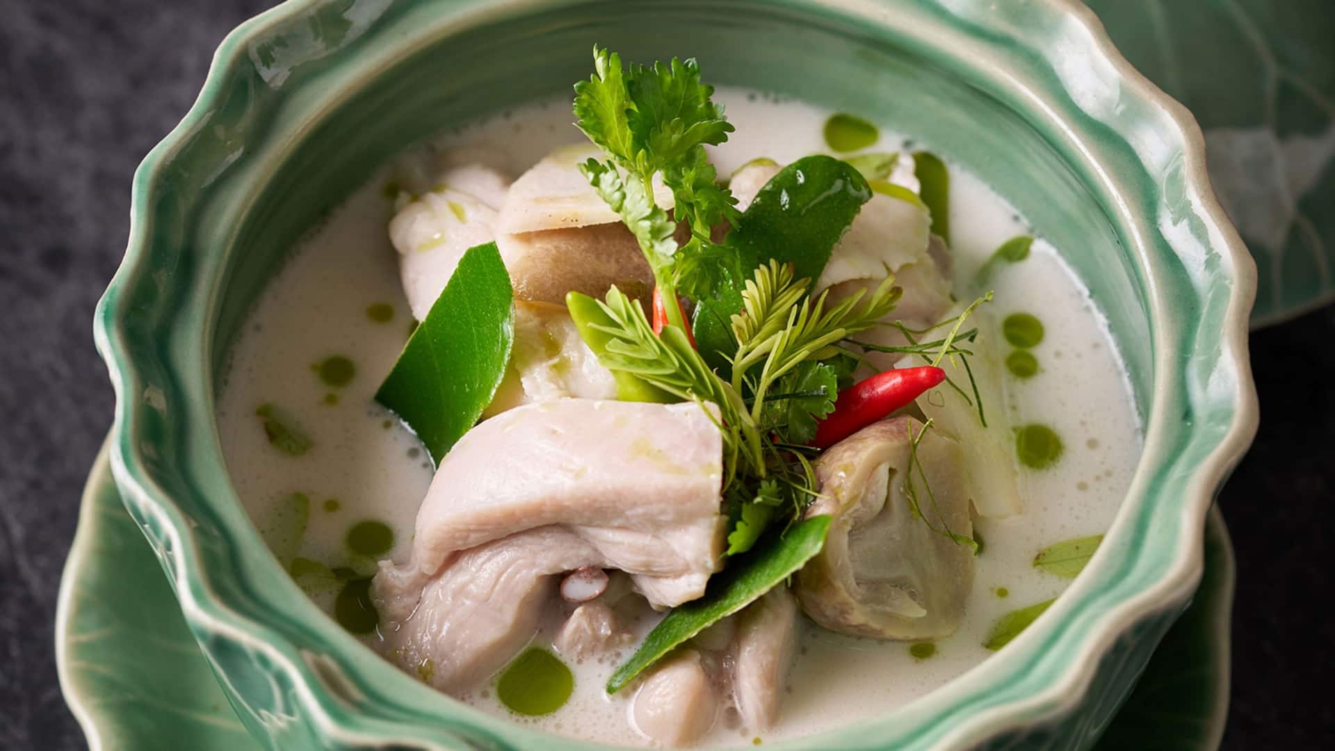 Grand Hyatt Erawan Bangkok Erawan Tea Room Thai Coconut Chicken Soup