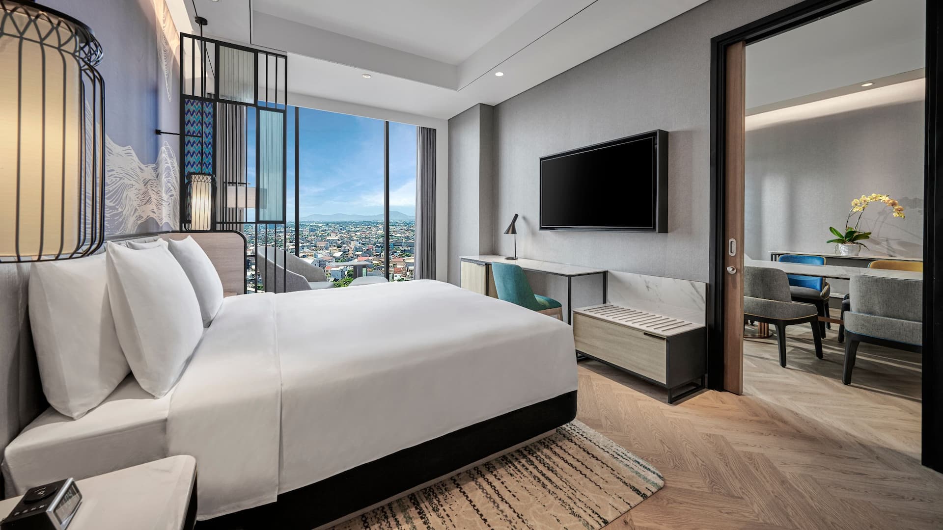 Hyatt Place Makassar Premium Room Bedroom Television