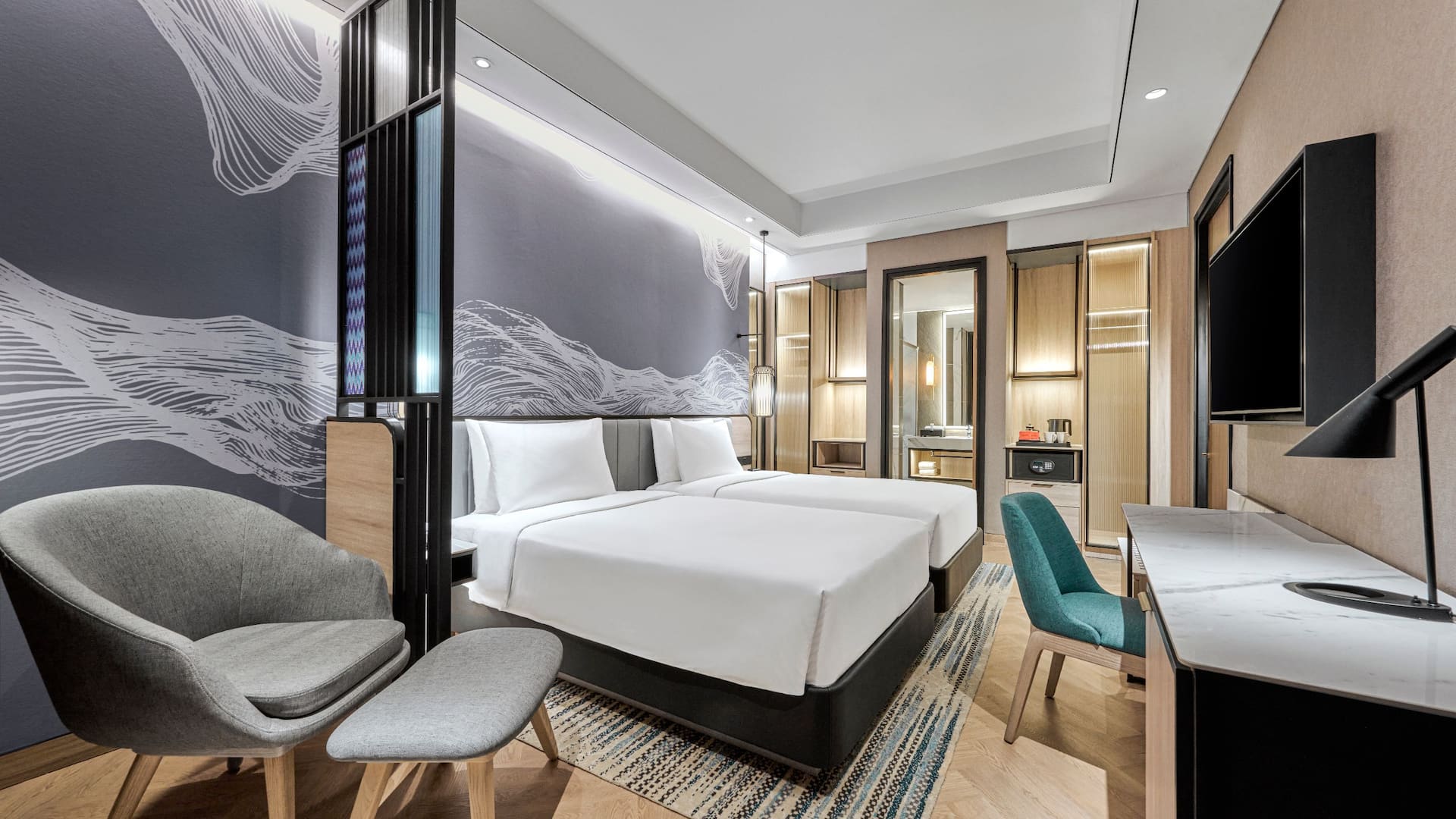 Hyatt Place Makassar Twin Suite Bedroom Seating