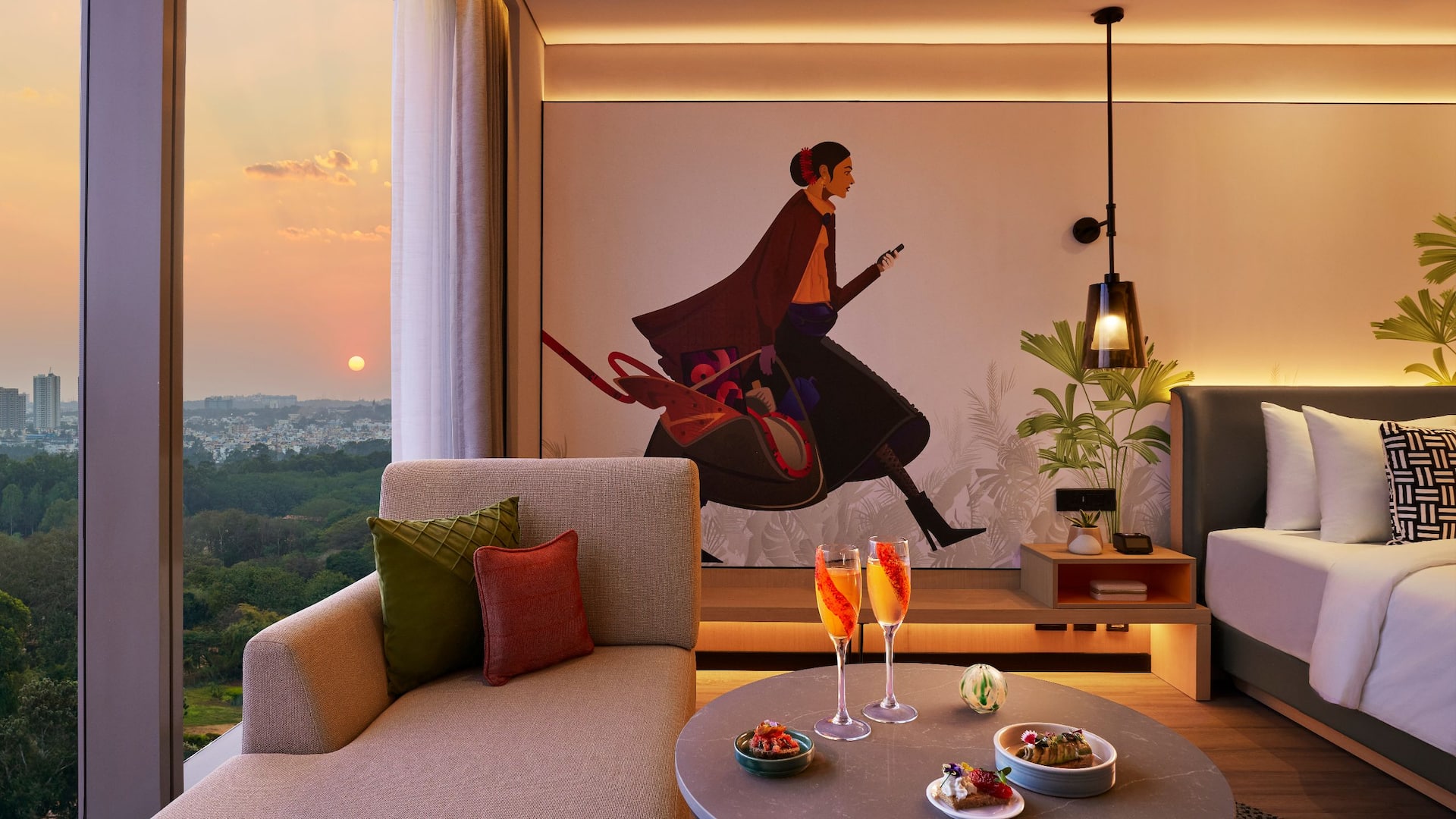 第 2，共 5 Hyatt Centric Hebbal Bengaluru Forest View King Mood